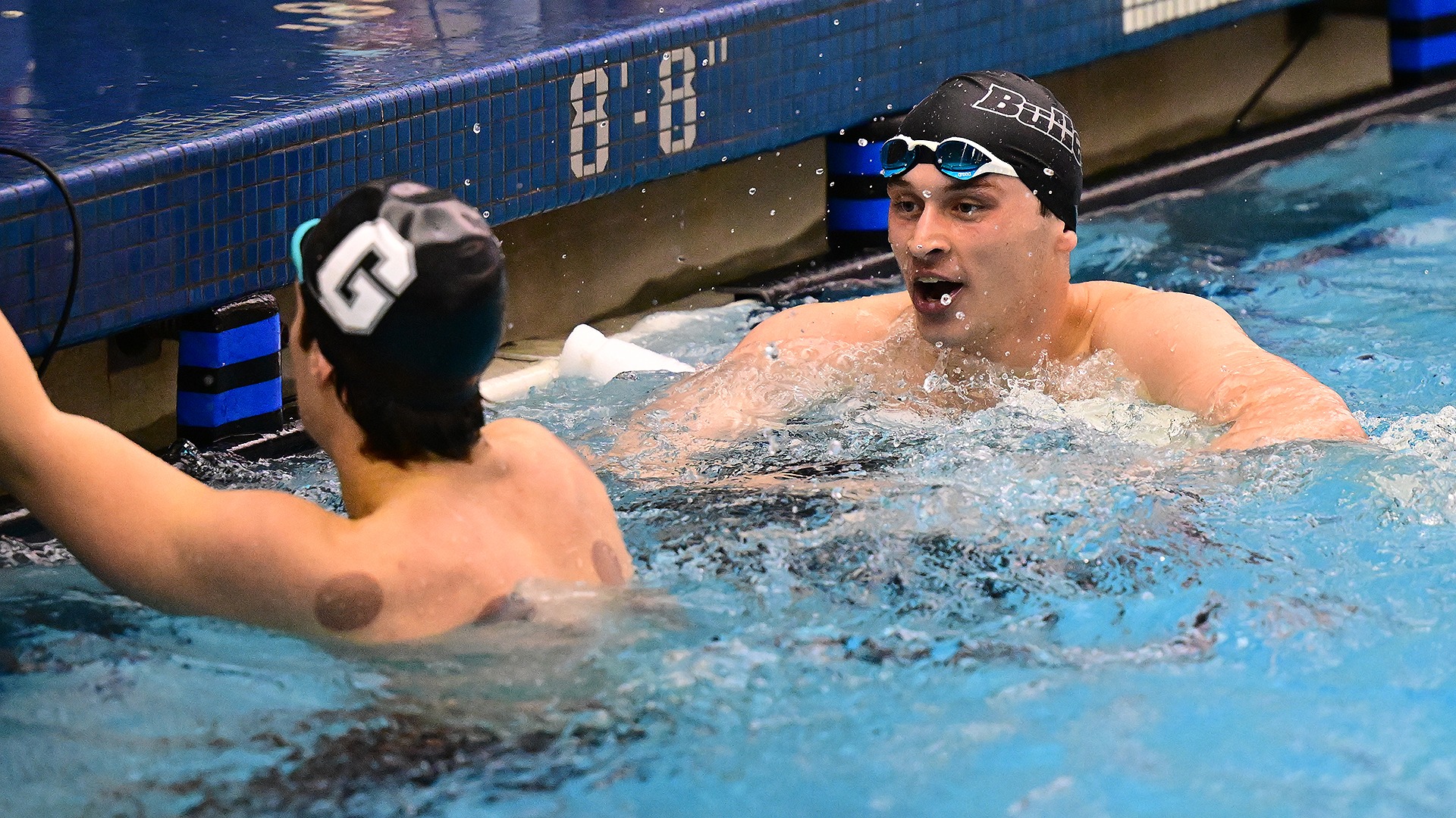 Evan Graham finish with Connor Mangan