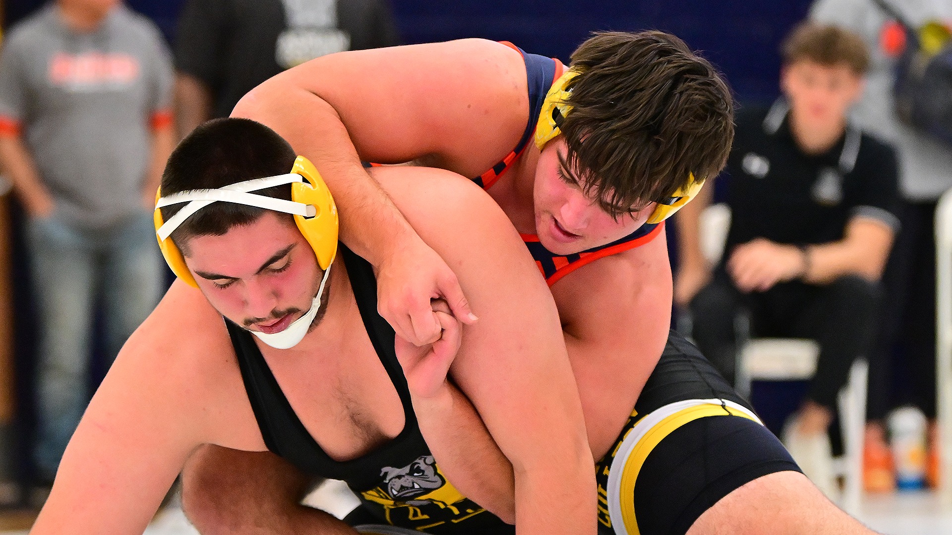 Marcus Richey wrestling on top