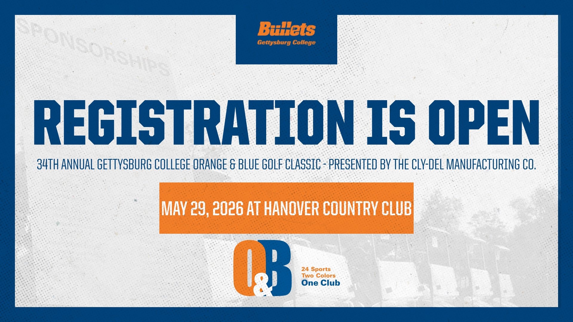 Orange & Blue Golf Classic Registration Open