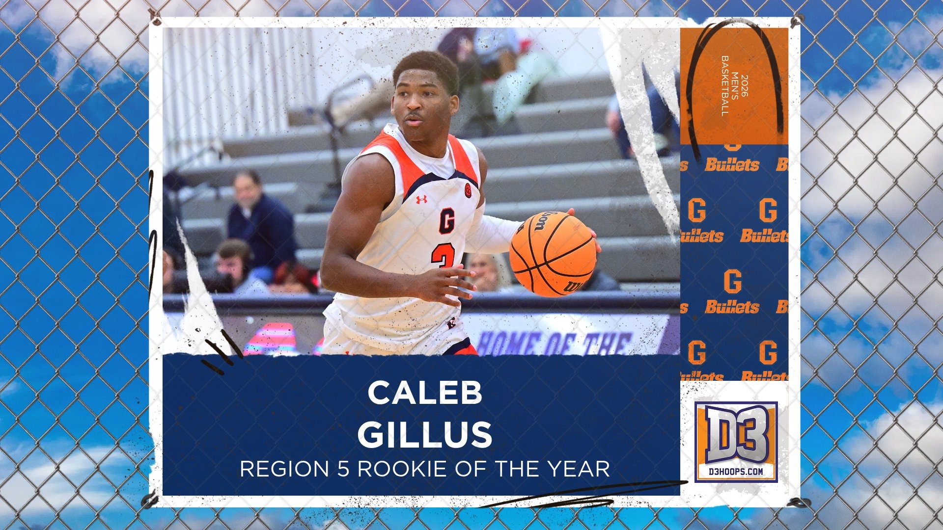 Caleb Gillus Rookie of the Year D3hoops