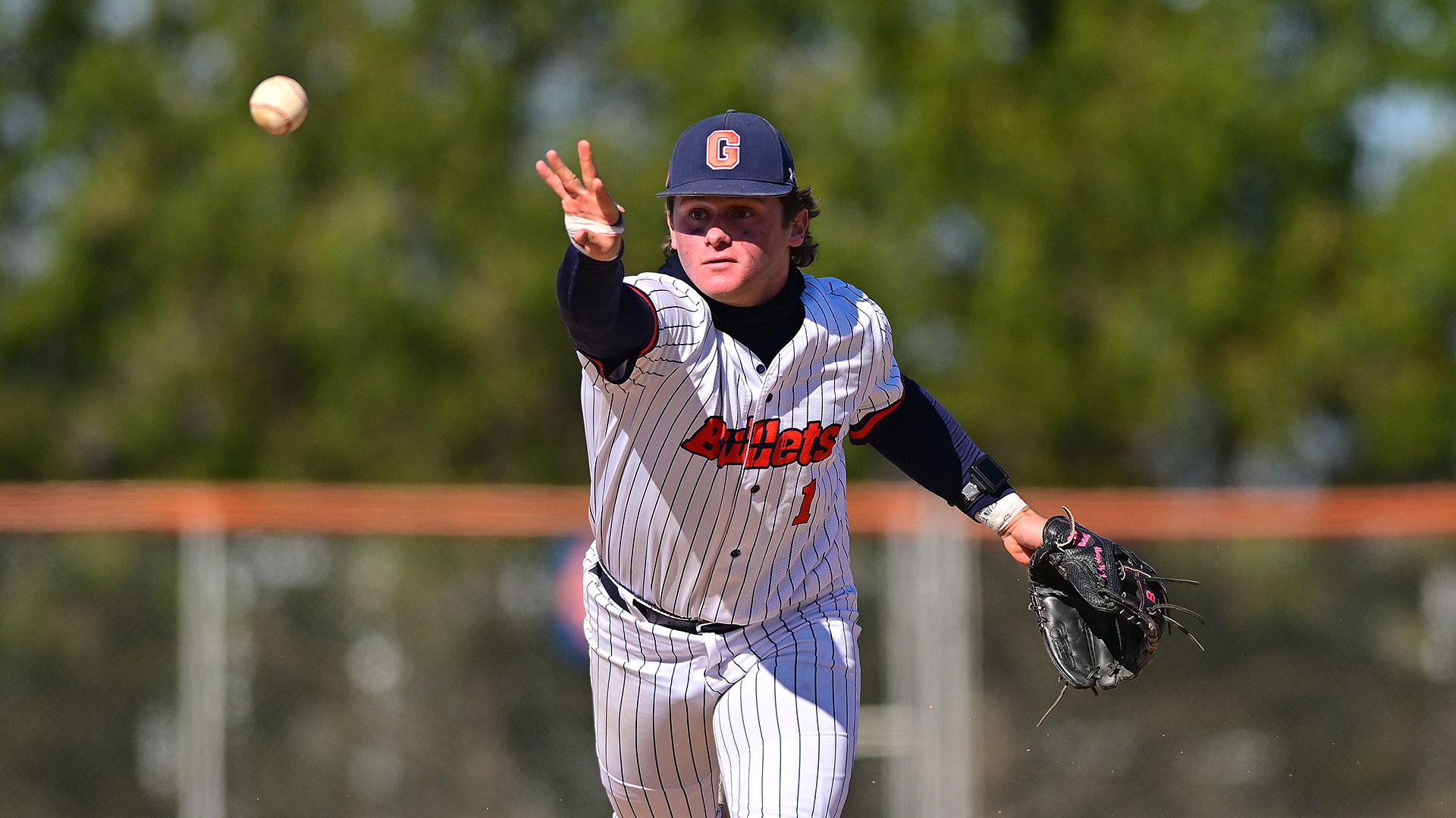 Will Bercaw tosses the ball