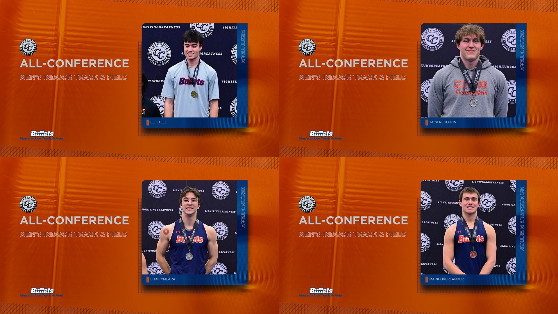 All-Centennial Conference men's indoor track and field