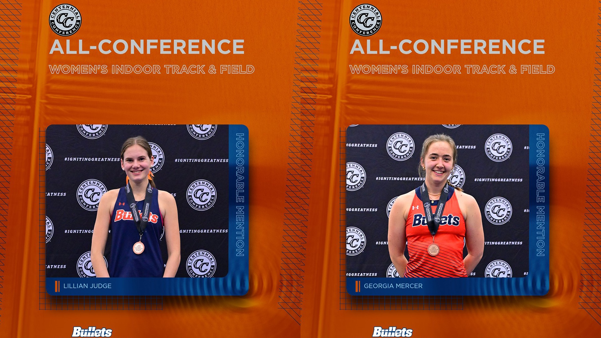 All-Centennial Conference women's indoor track and field