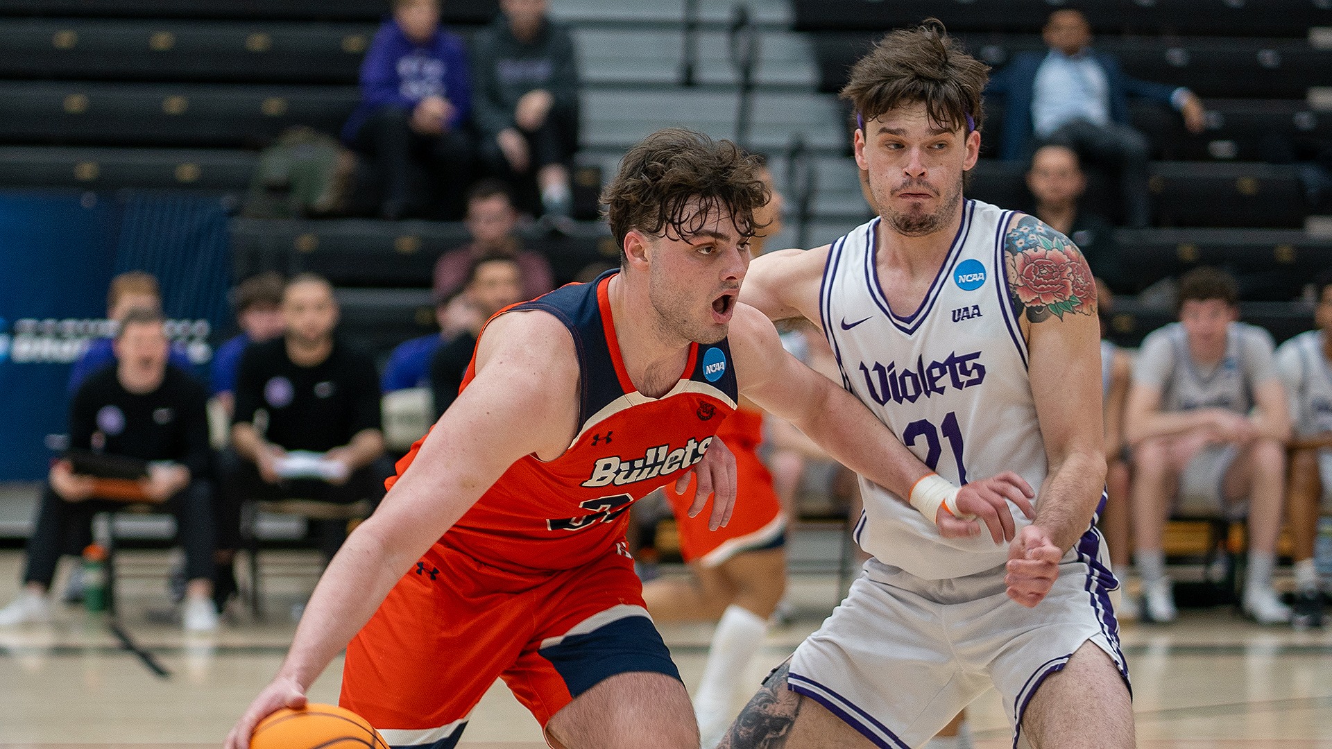 Aidan Mess dribbling