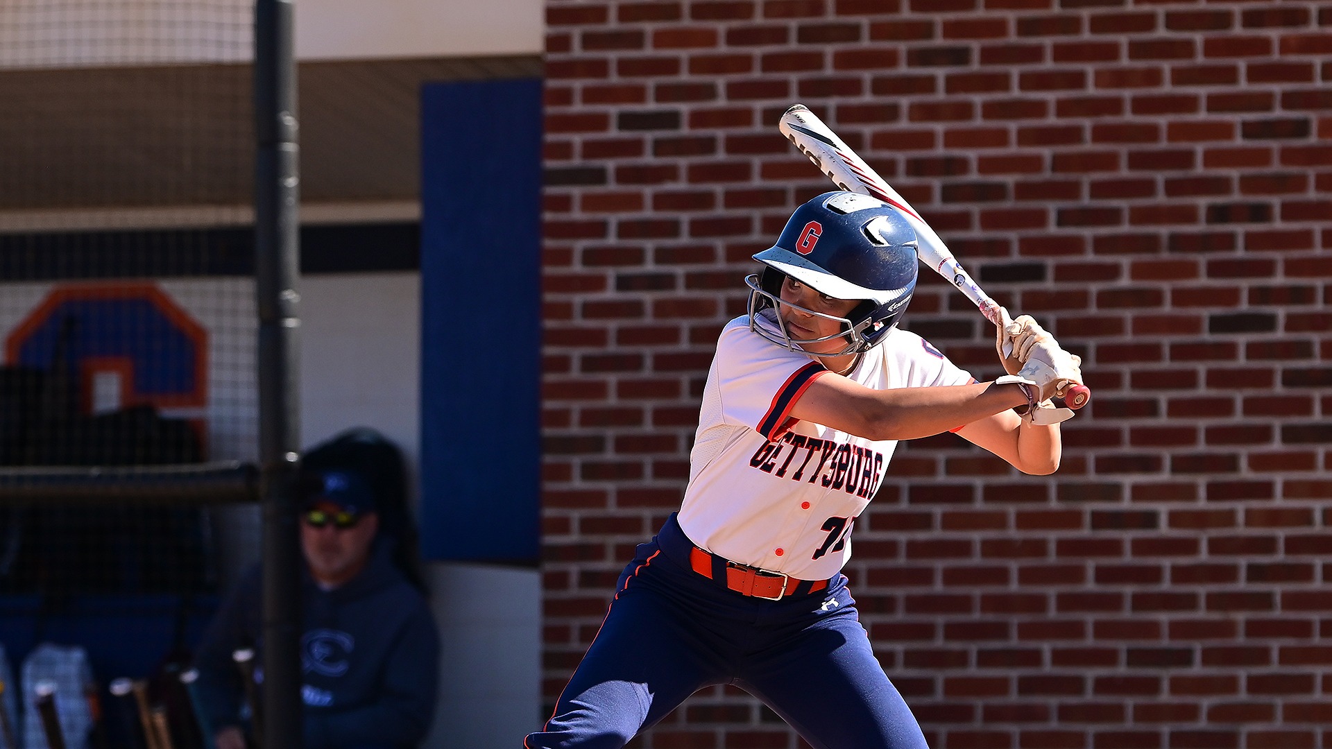 Audrey Bergan hitting