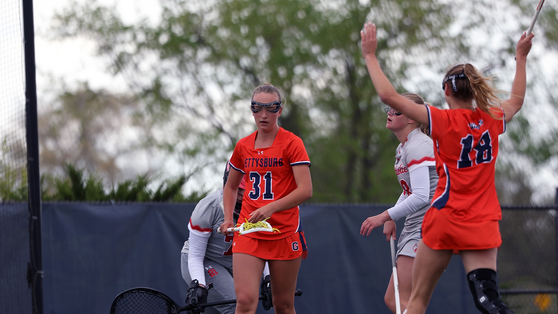 Riley d'Entremont drops her stick