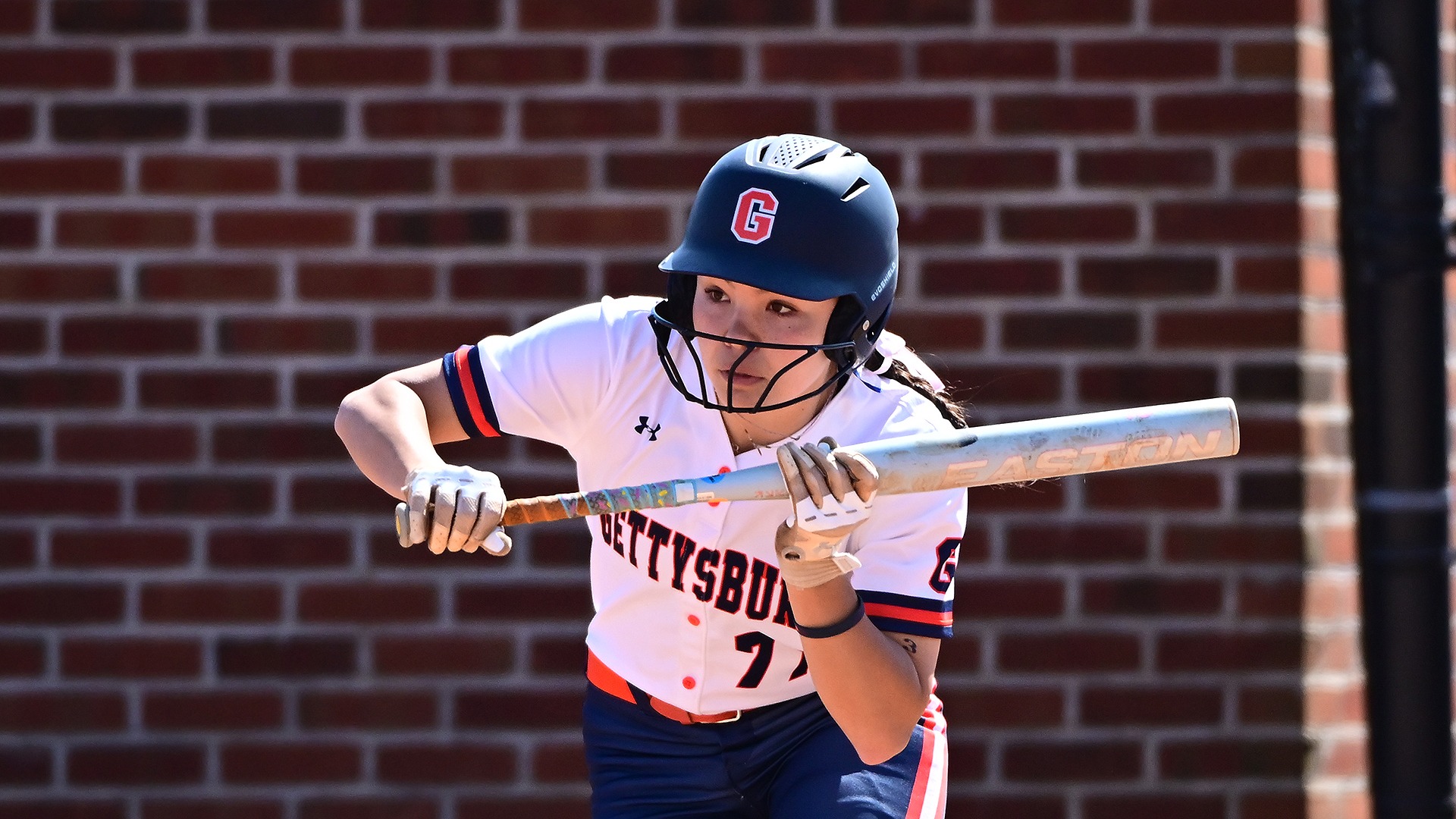 Audrey Bergan hitting