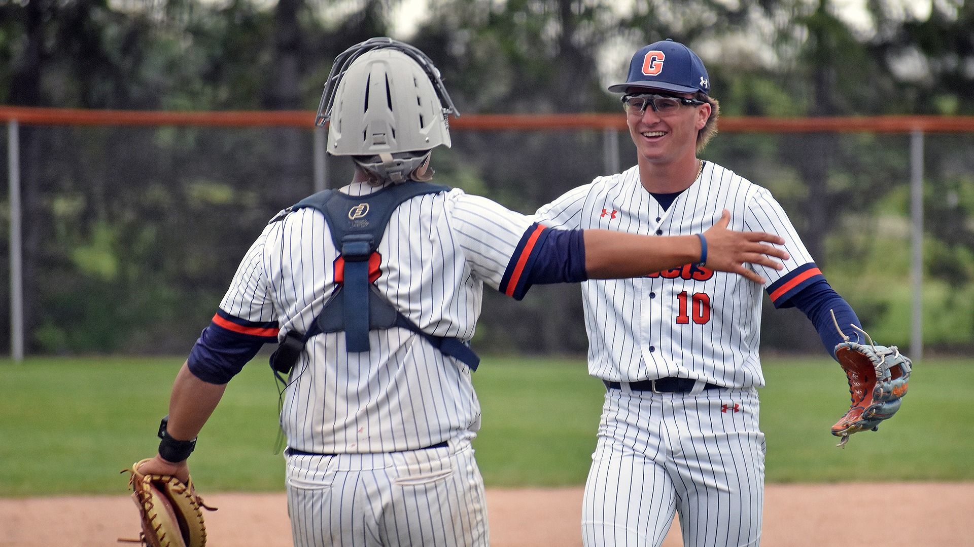 Ethan Mitnick celebrates with Brendan Laqui
