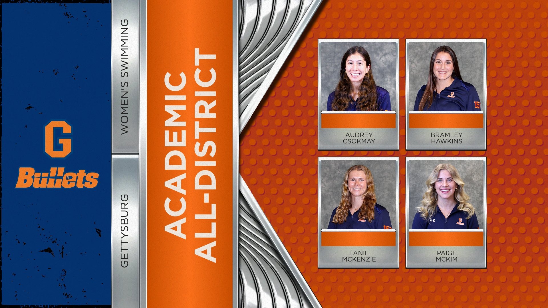 Academic All-District Women's Swimming