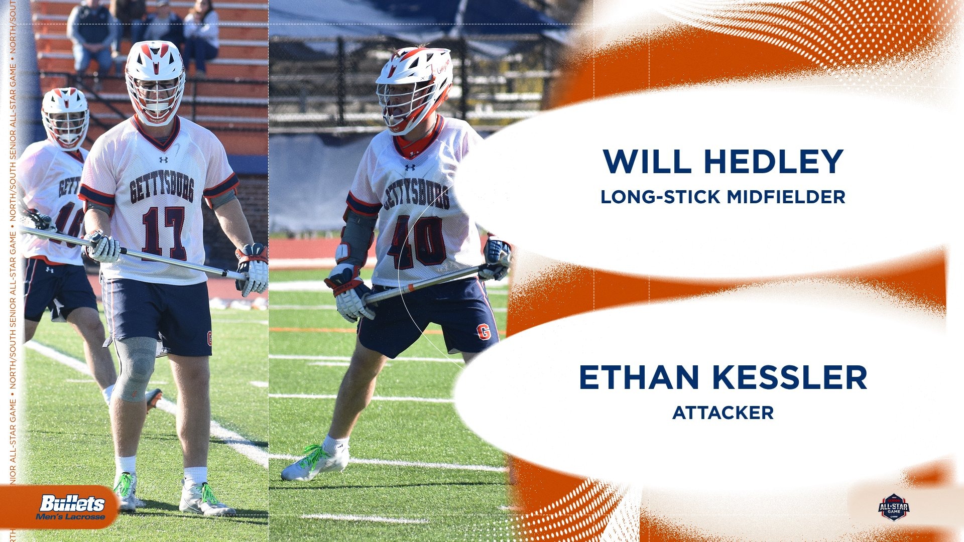 Will Hedley, Ethan Kessler USILA North/South Senior All-Star Game