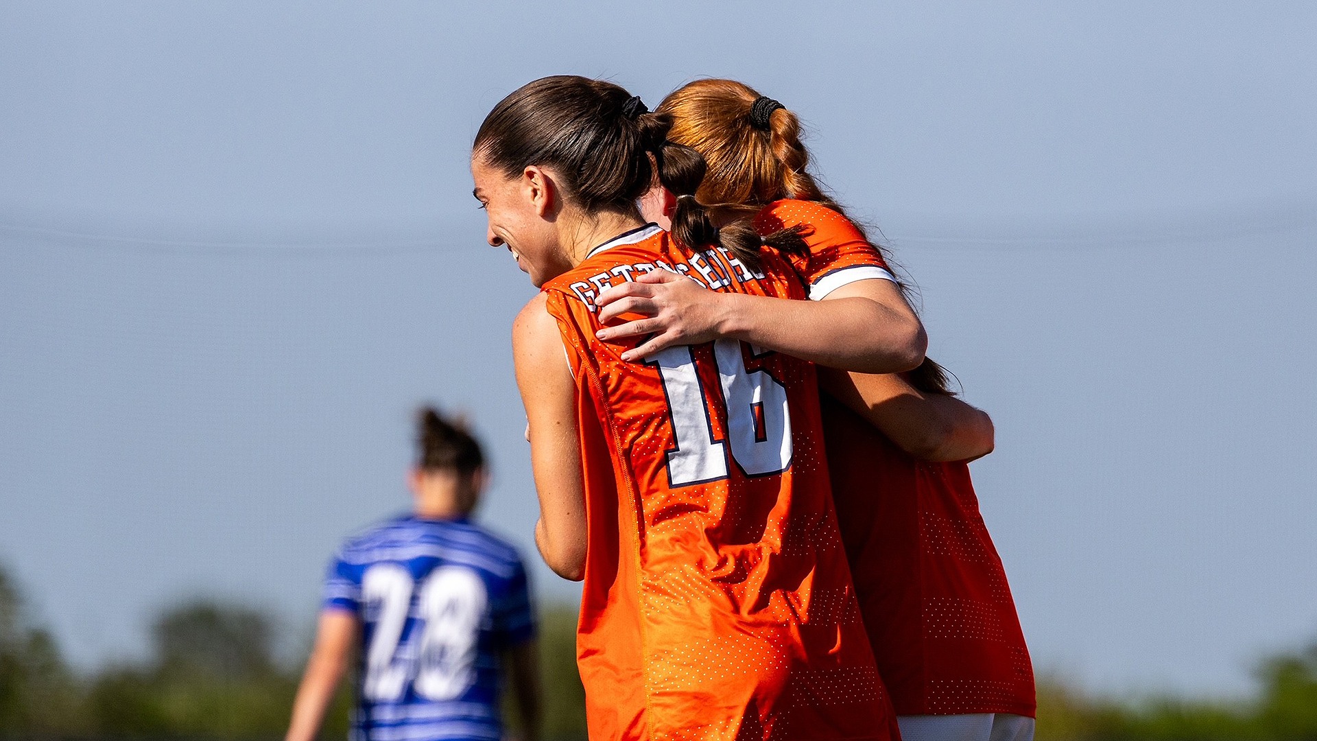 Karissa Hufnagle celebrates
