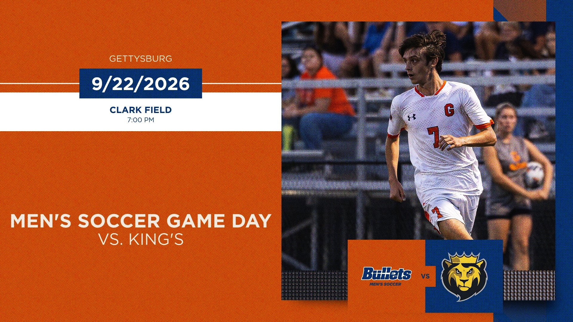 Men's Soccer Game Day vs. King's
