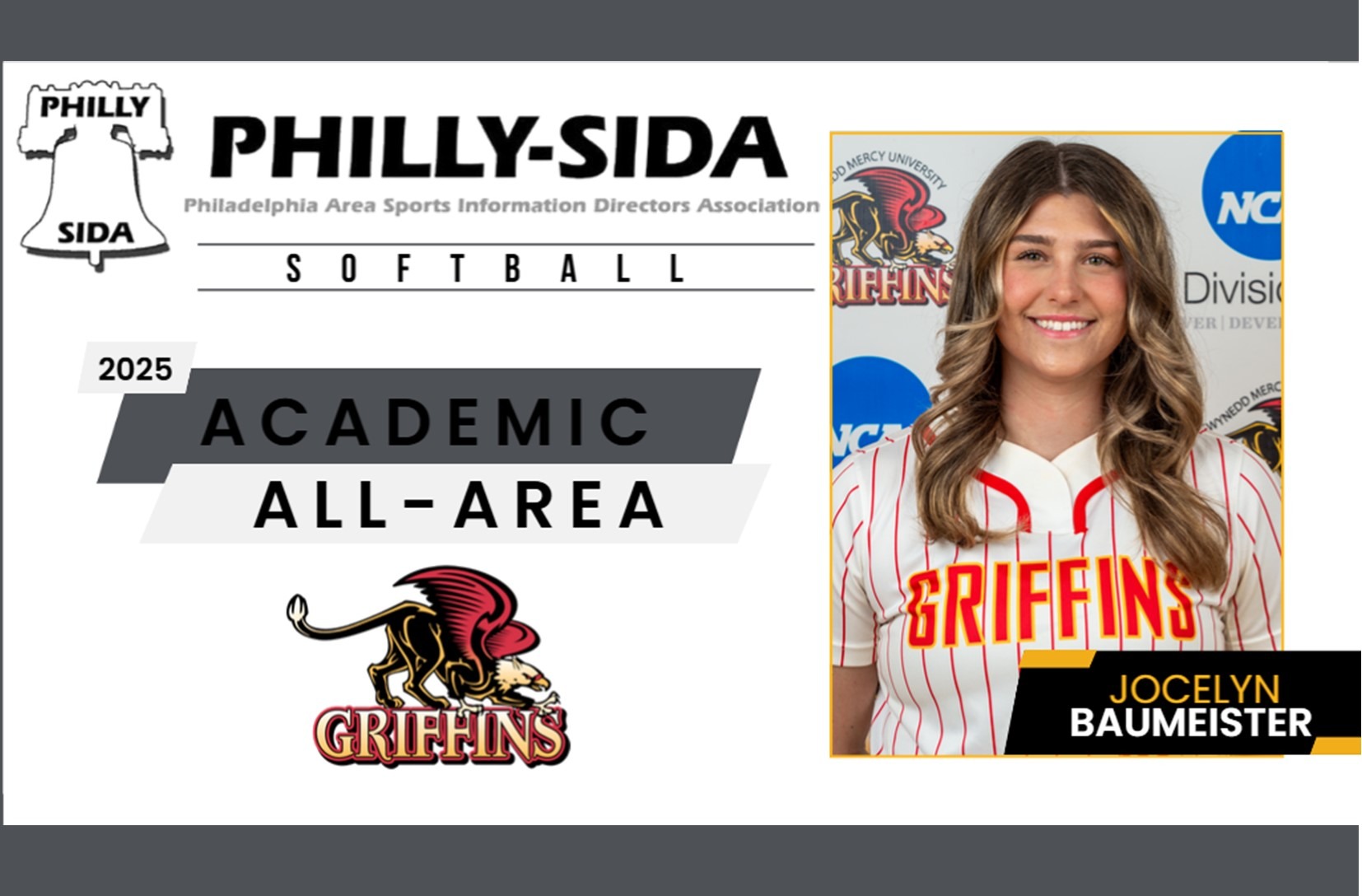 2025 Philly-SIDA Softball Academic All-Area Team: Jocelyn Baumeister