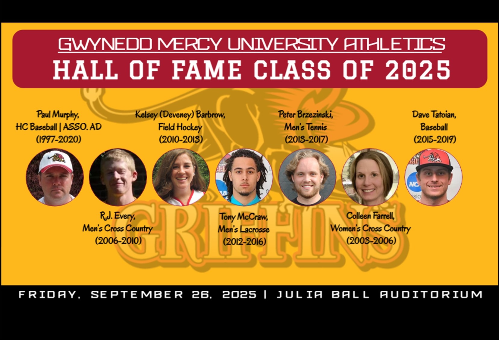 Gwynedd Mercy University Athletics Hall of Fame - Class of 2025