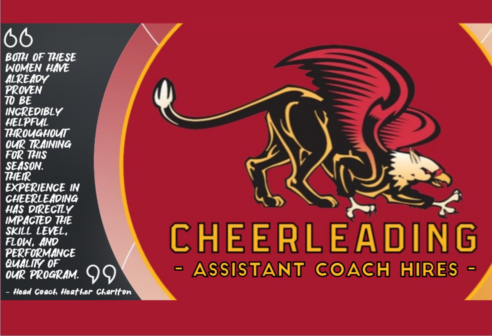 2025-2026 Cheerleading Assistant Coach Hires