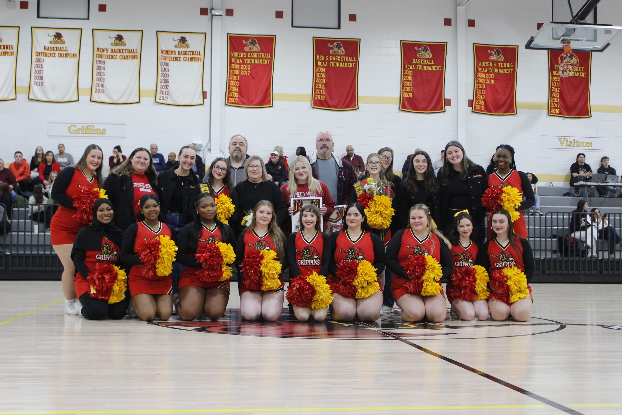 2526 GMercyU Cheerleading Senior Night