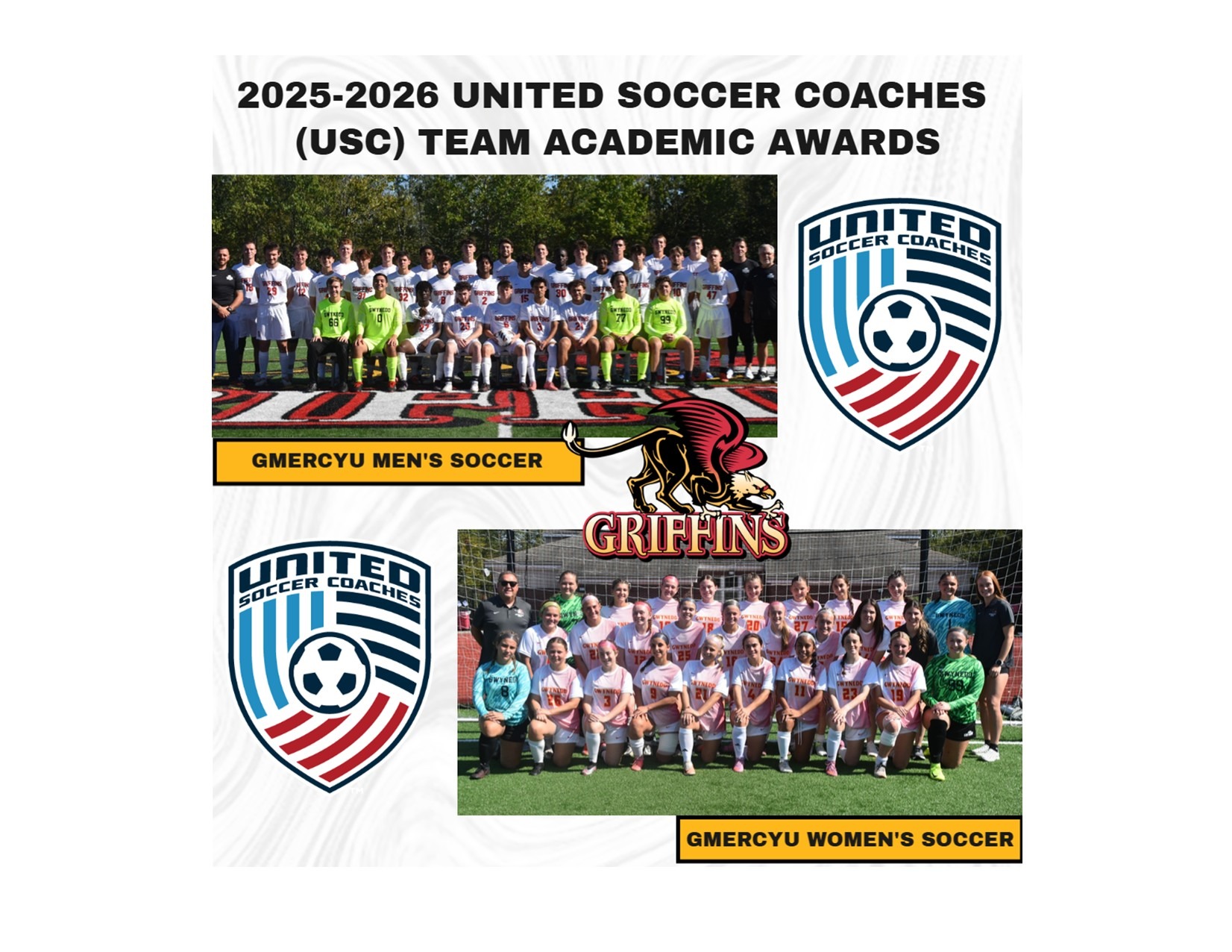 2025-2026 United Soccer Coaches (USC) Team Academic Awards