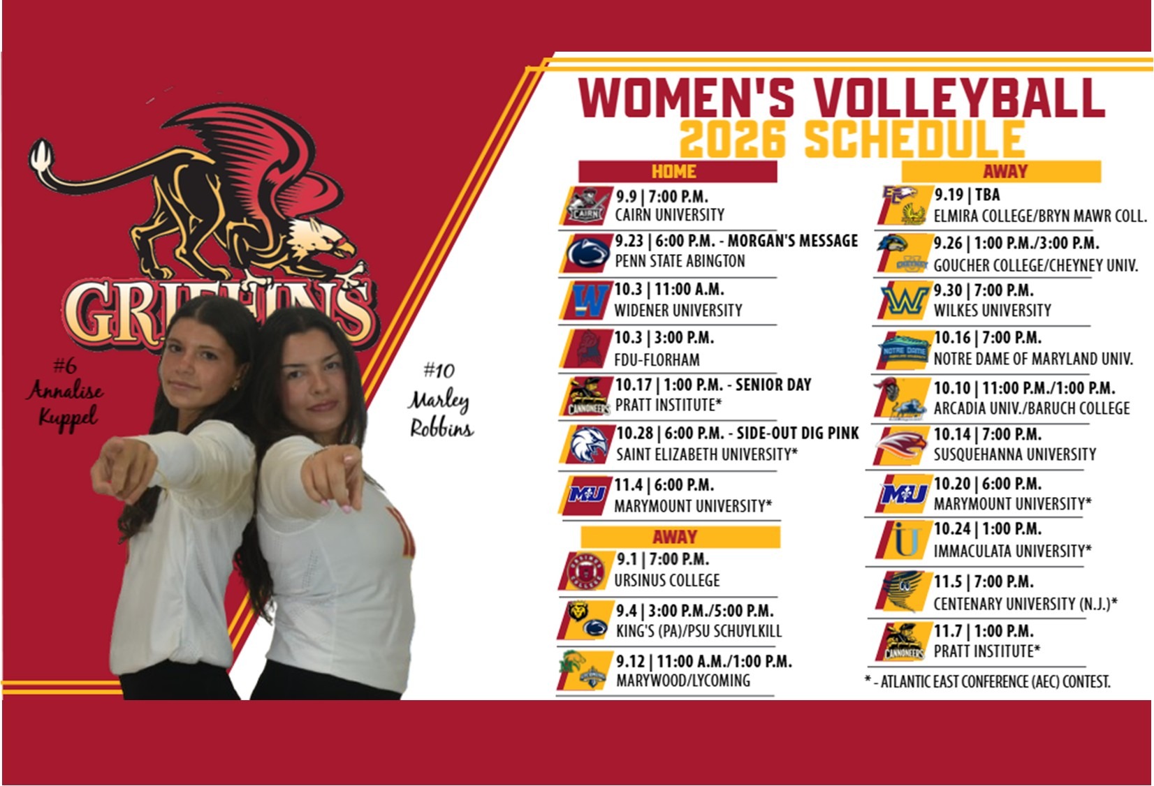 2026 Gwynedd Mercy University Women's Volleyball Schedule Preview
