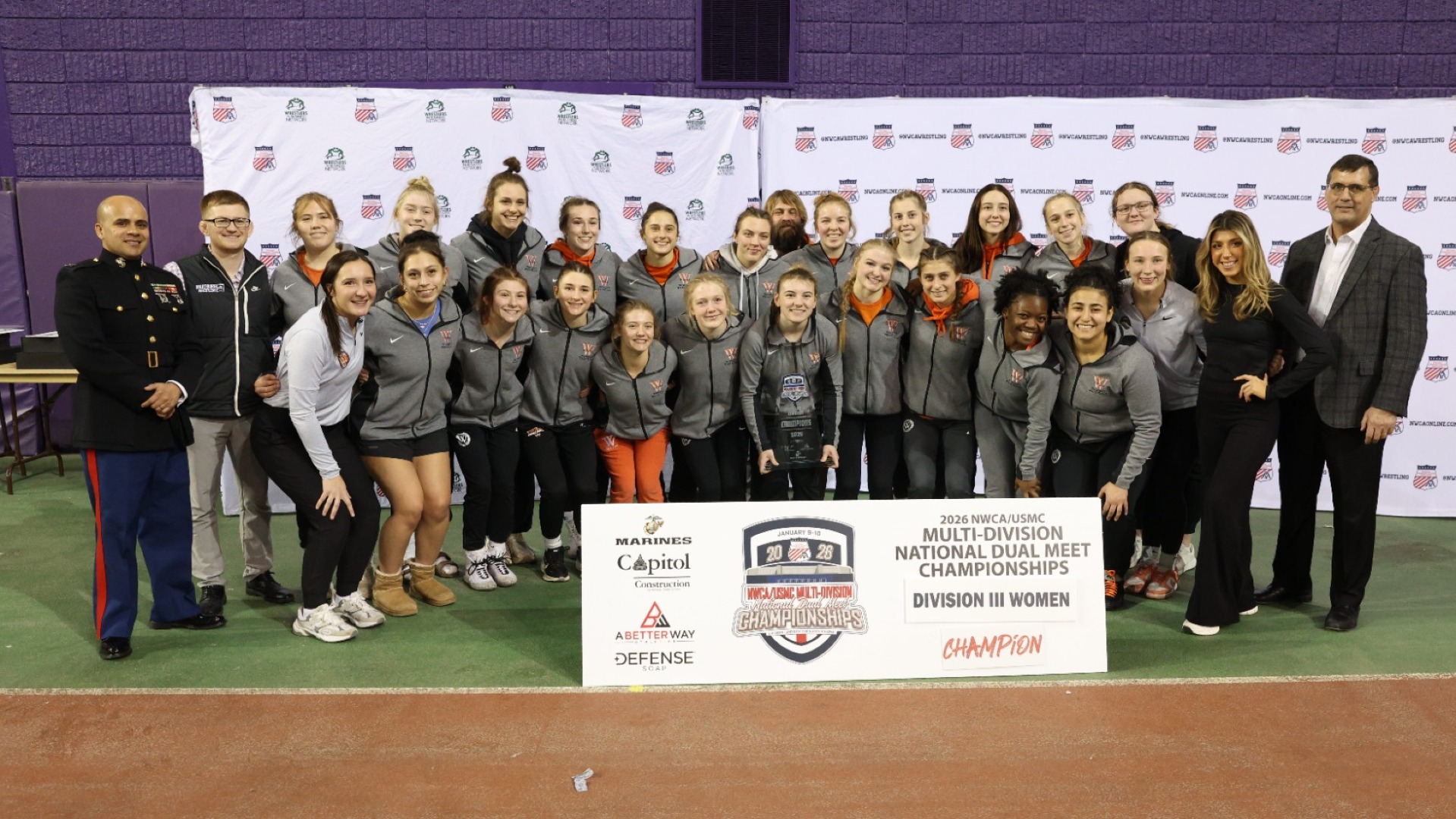 NWCA Nat'l Champions - Wartburg Women's Wrestling Team