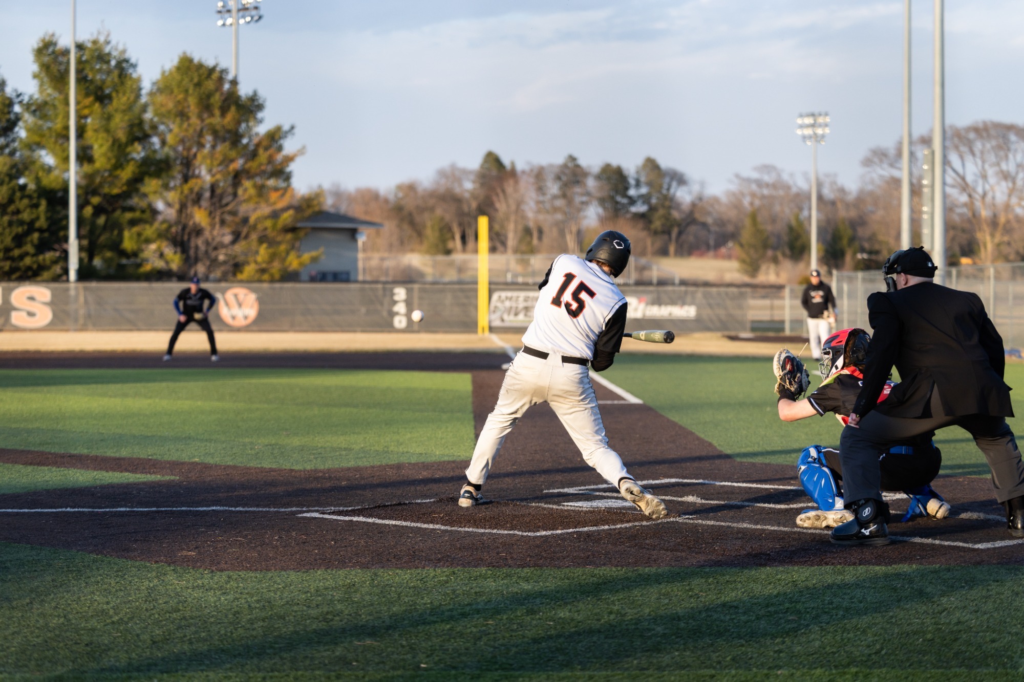 Robinson batting vs Luther 26