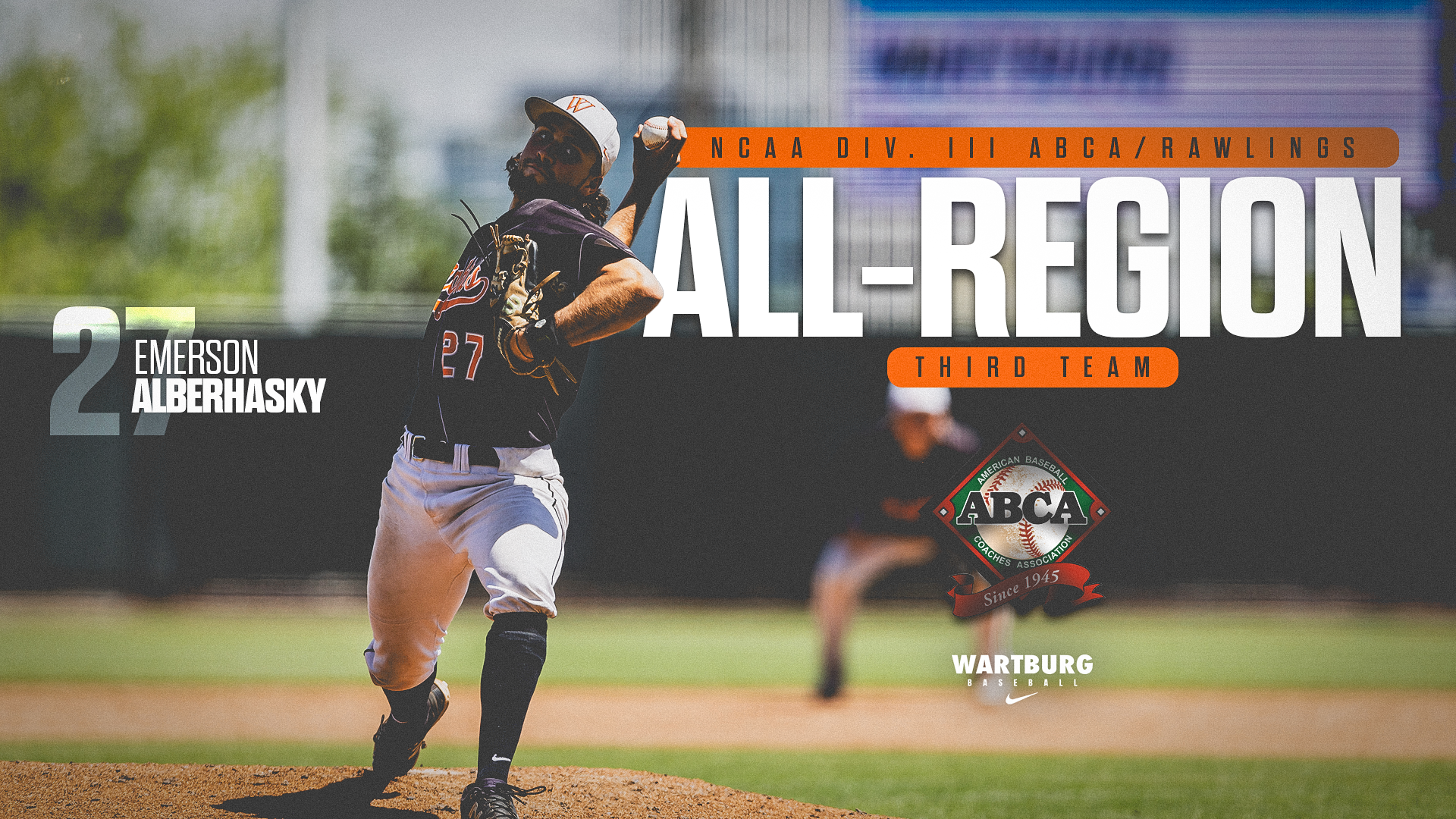 Emerson Alberhasky ABCA/Rawlings All-Region Third Team