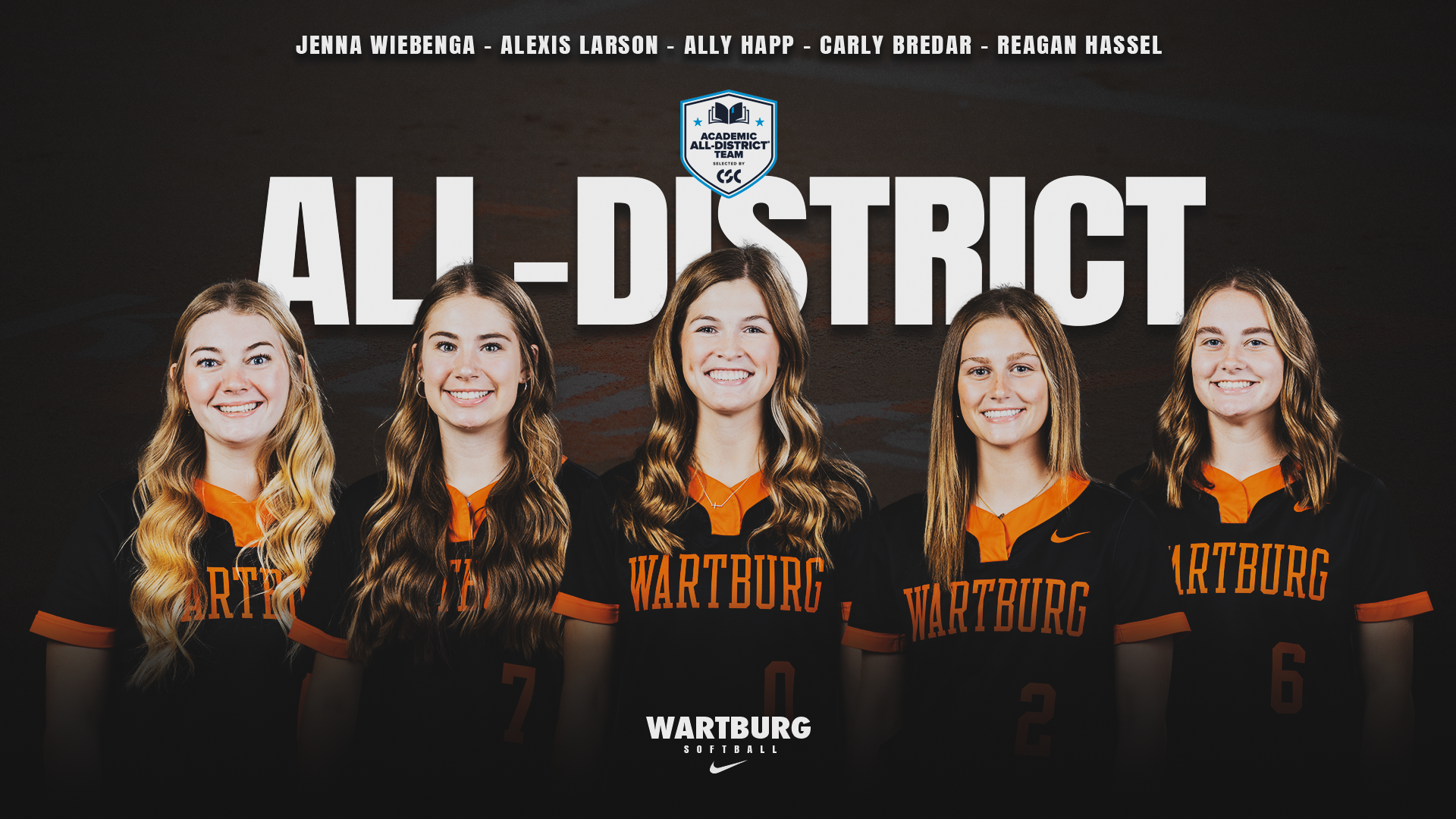 CSC ACADEMIC ALL-DISTRCIT SOFTBALL