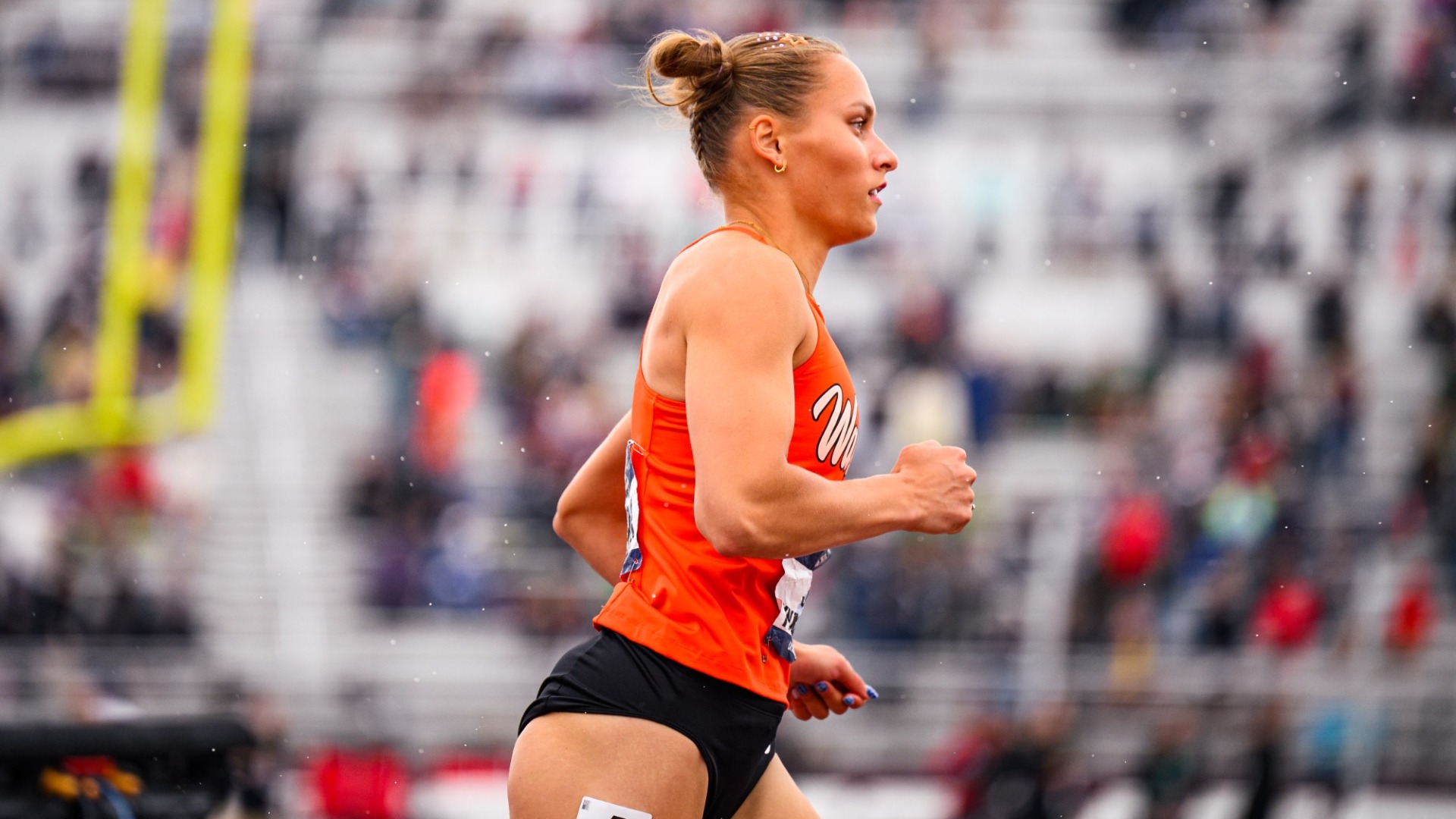 LA CROSSE, WISCONSIN - MAY 23, 2026 - Competition during the 2026 NCAA Division III Outdoor Track & Field Championships at Veterans Memorial Field Sports Complex.