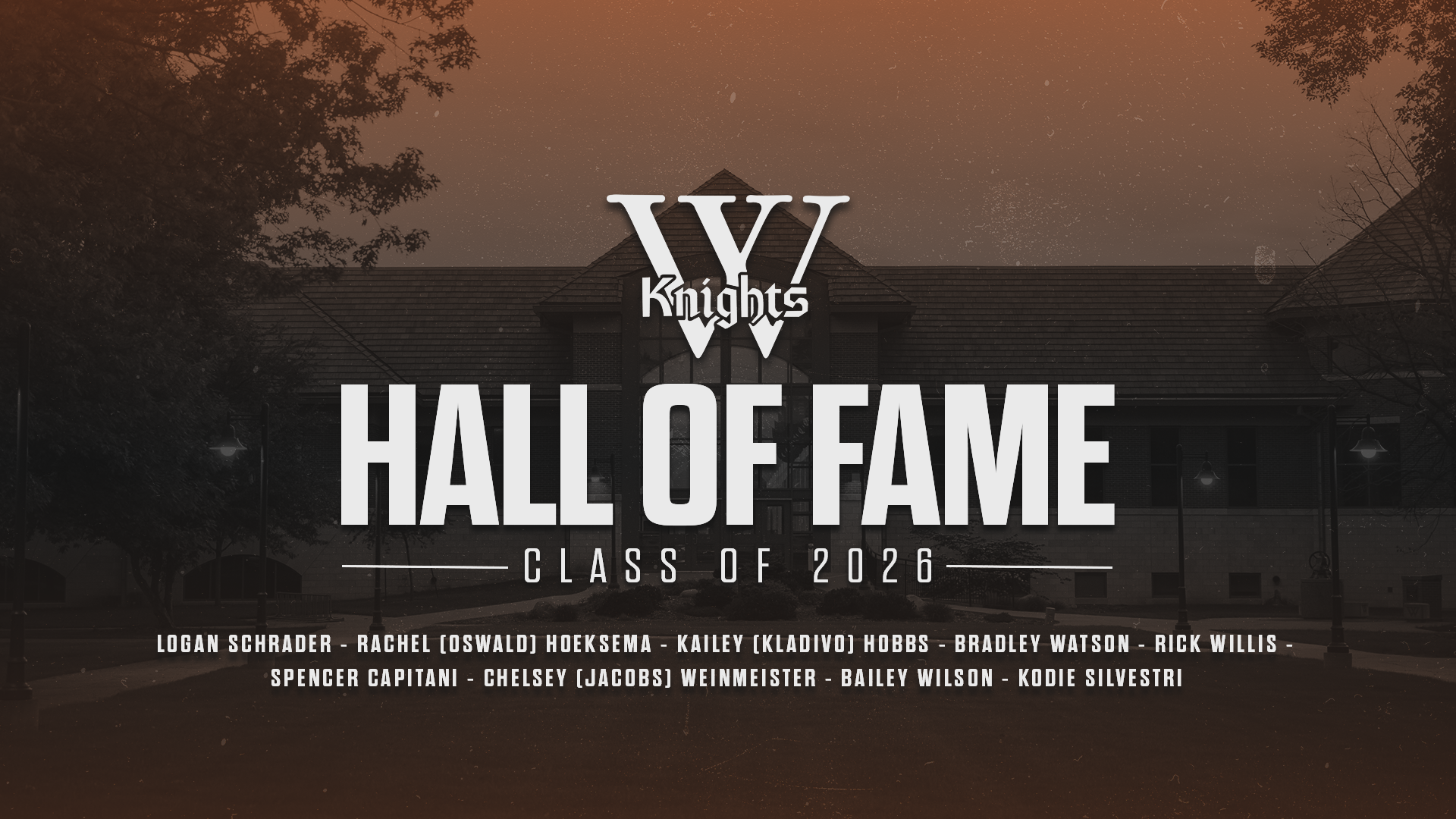 2026 Wartburg Athletics Hall of Fame Class NEW