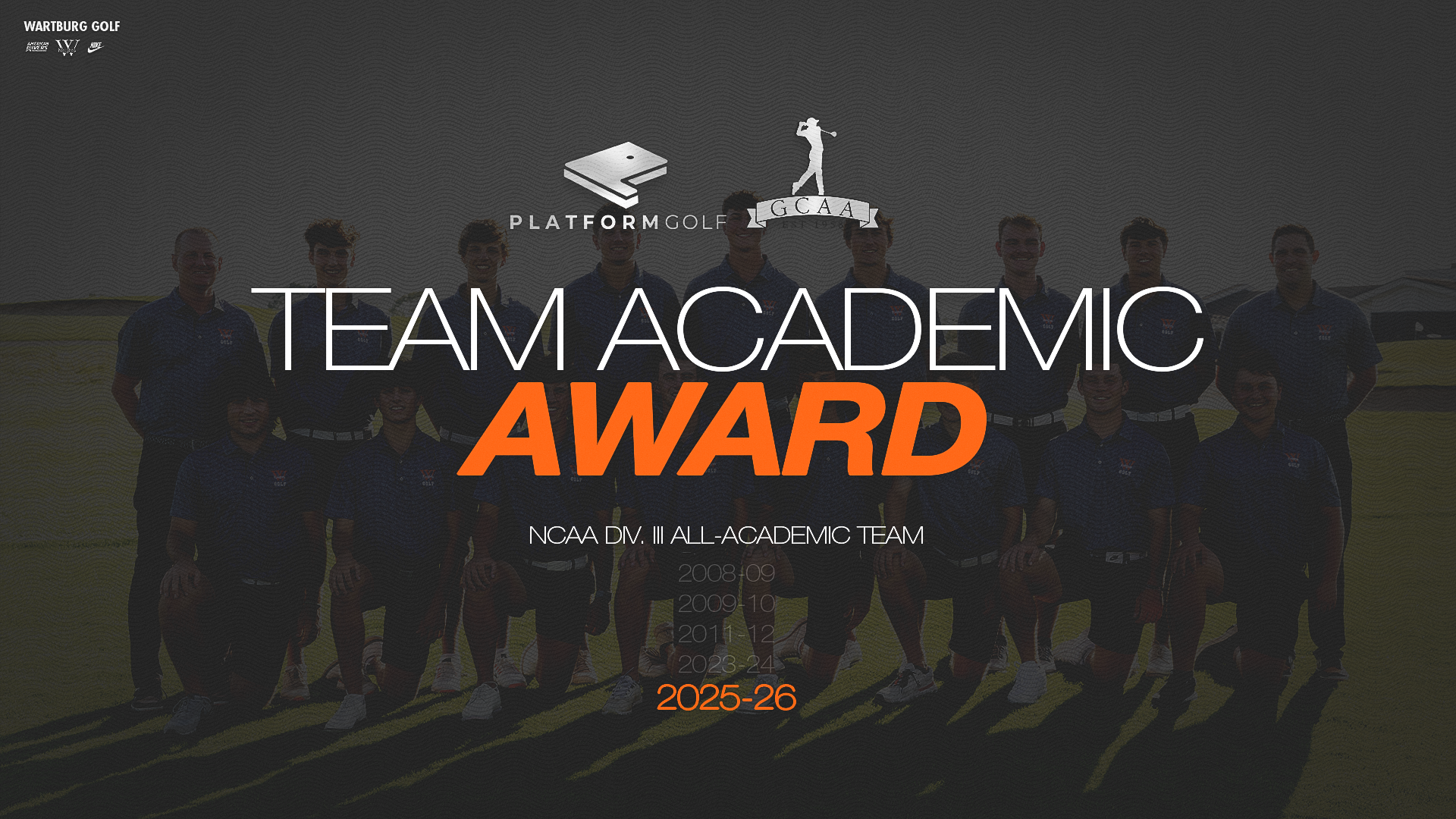 GCAA TEAM ACADEMIC AWARD MGOLF