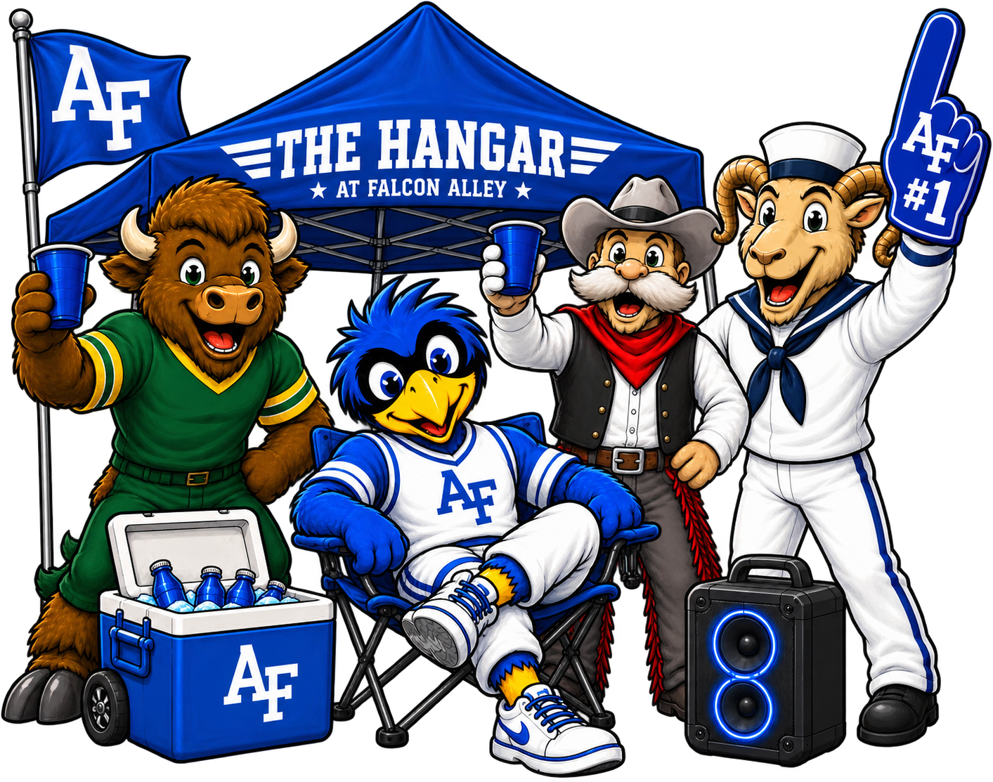 Air Force Falcon Tailgate at The Hangar in Falcon Alley
