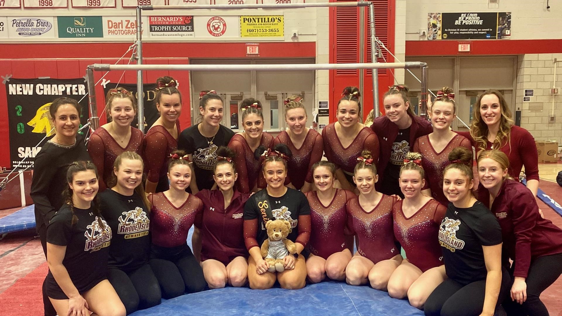 Women's Gymnastics Posts ProgramBest, 187.025, Team Score at Cortland