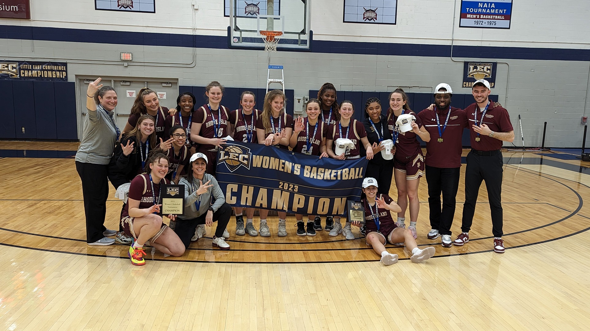 Women's Basketball Downs Eastern Connecticut to Win Little East Championship Rhode Island College