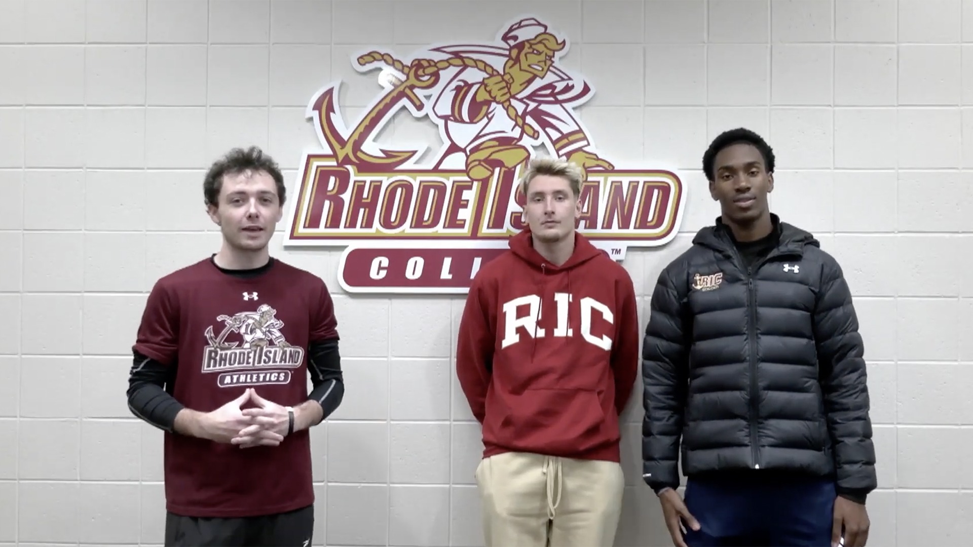 Owen Kane, Kody Poplaski and Luizandro Sanches on Inside RIC Athletics