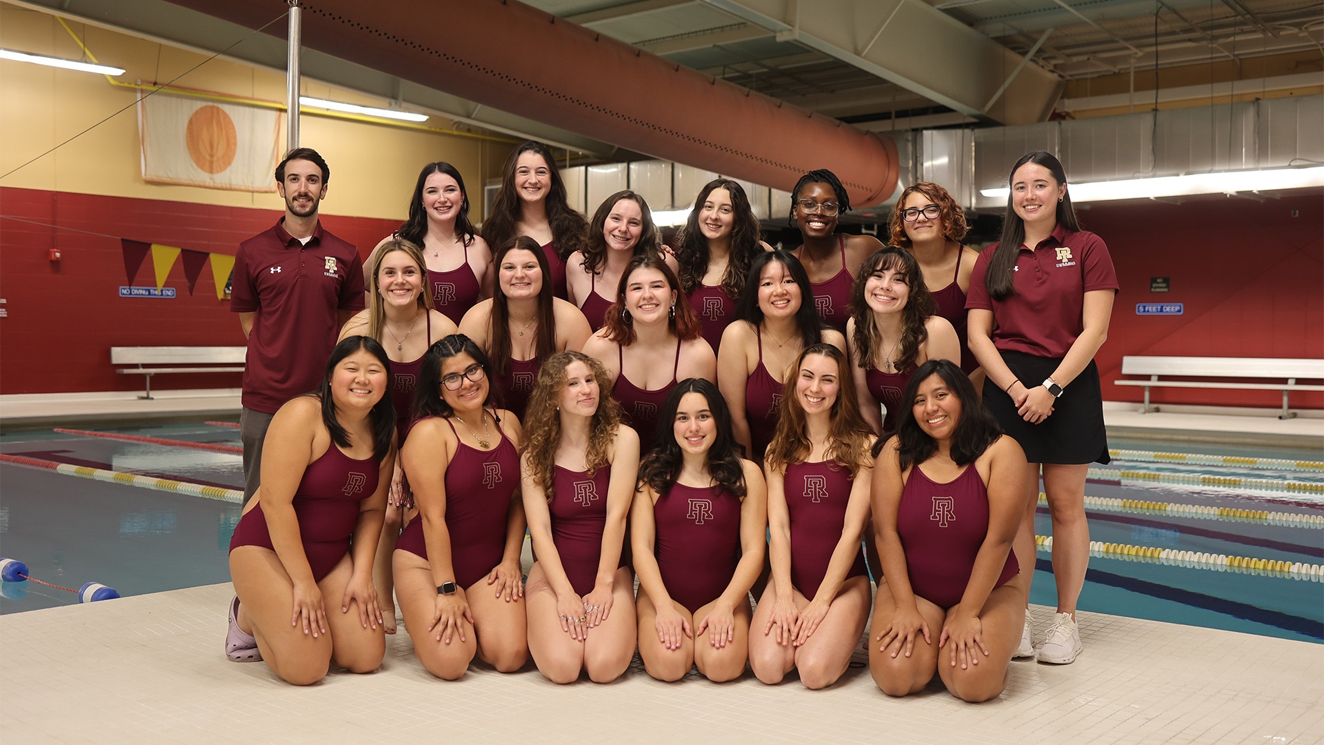 2025-26 Rhode Island College Women's Swimming Team Photo