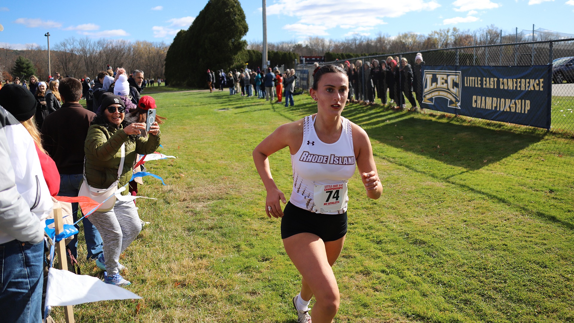 Haley Oliver in action at the 2025 NCAA Div. III Little East Championshp