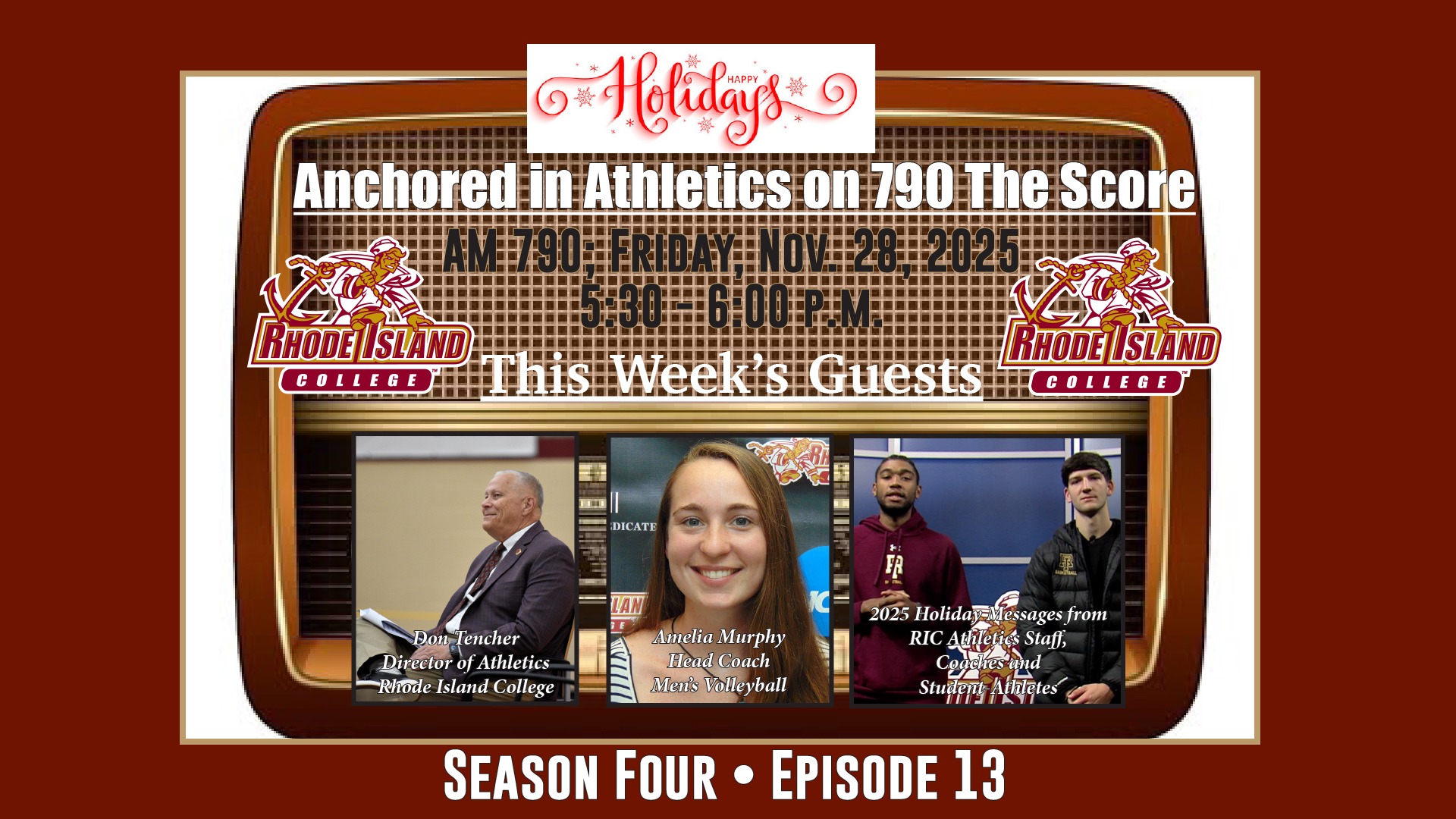 Anchored in Athletics S4E13 Promo Graphic