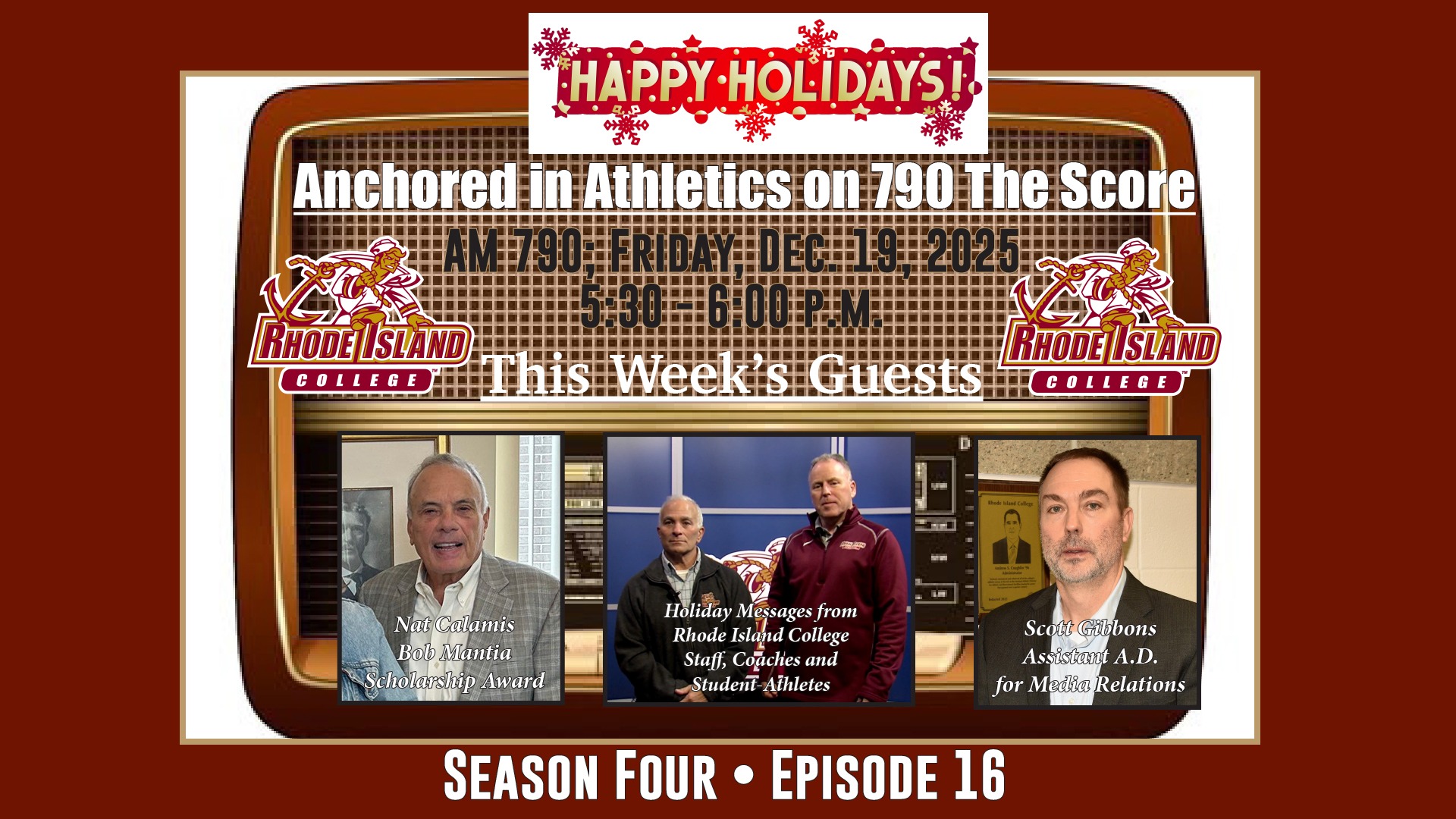 Anchored in Athletics S4E16 Promo Graphic