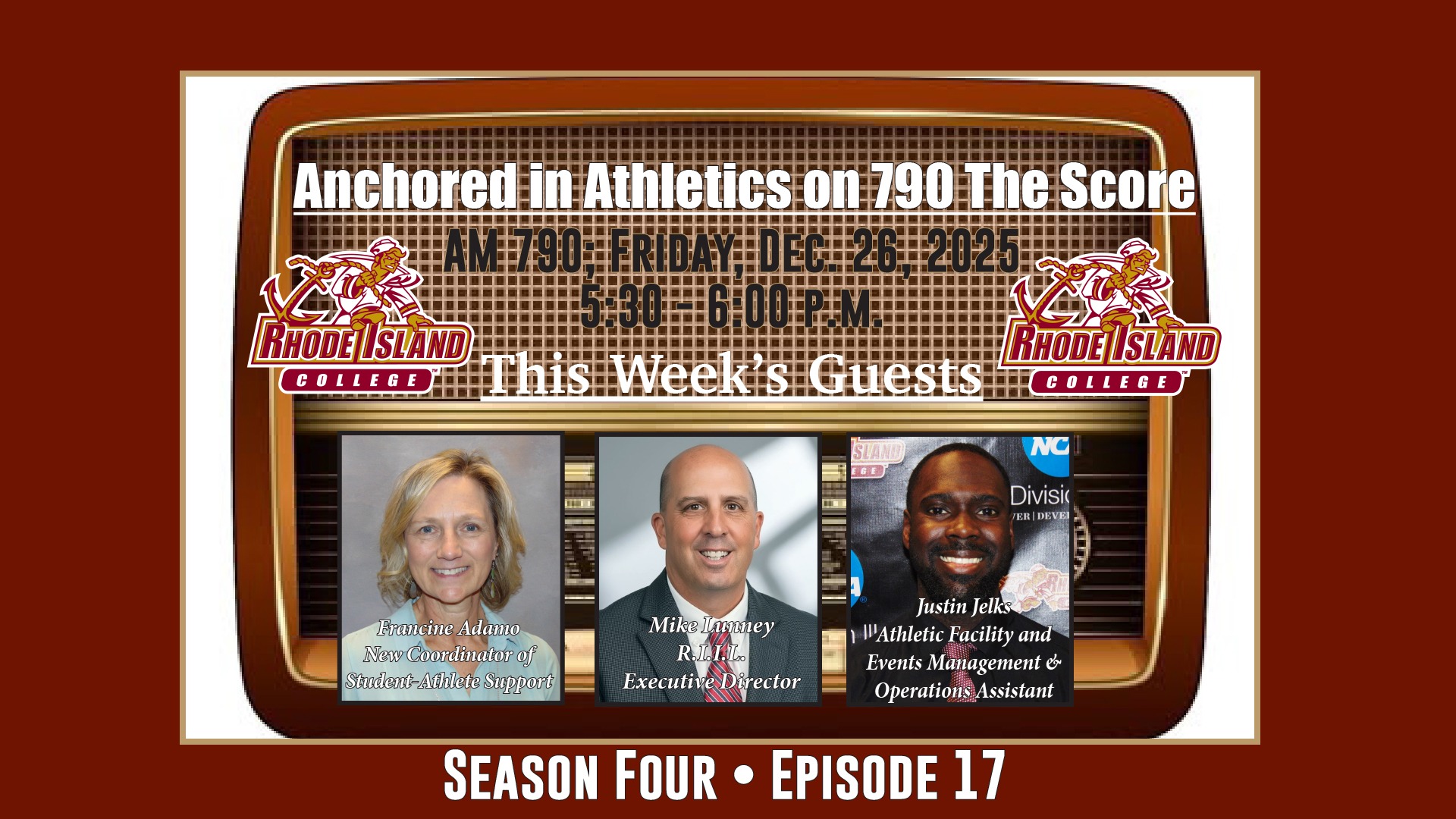 Anchored in Athletics S4E17 Promo Graphic