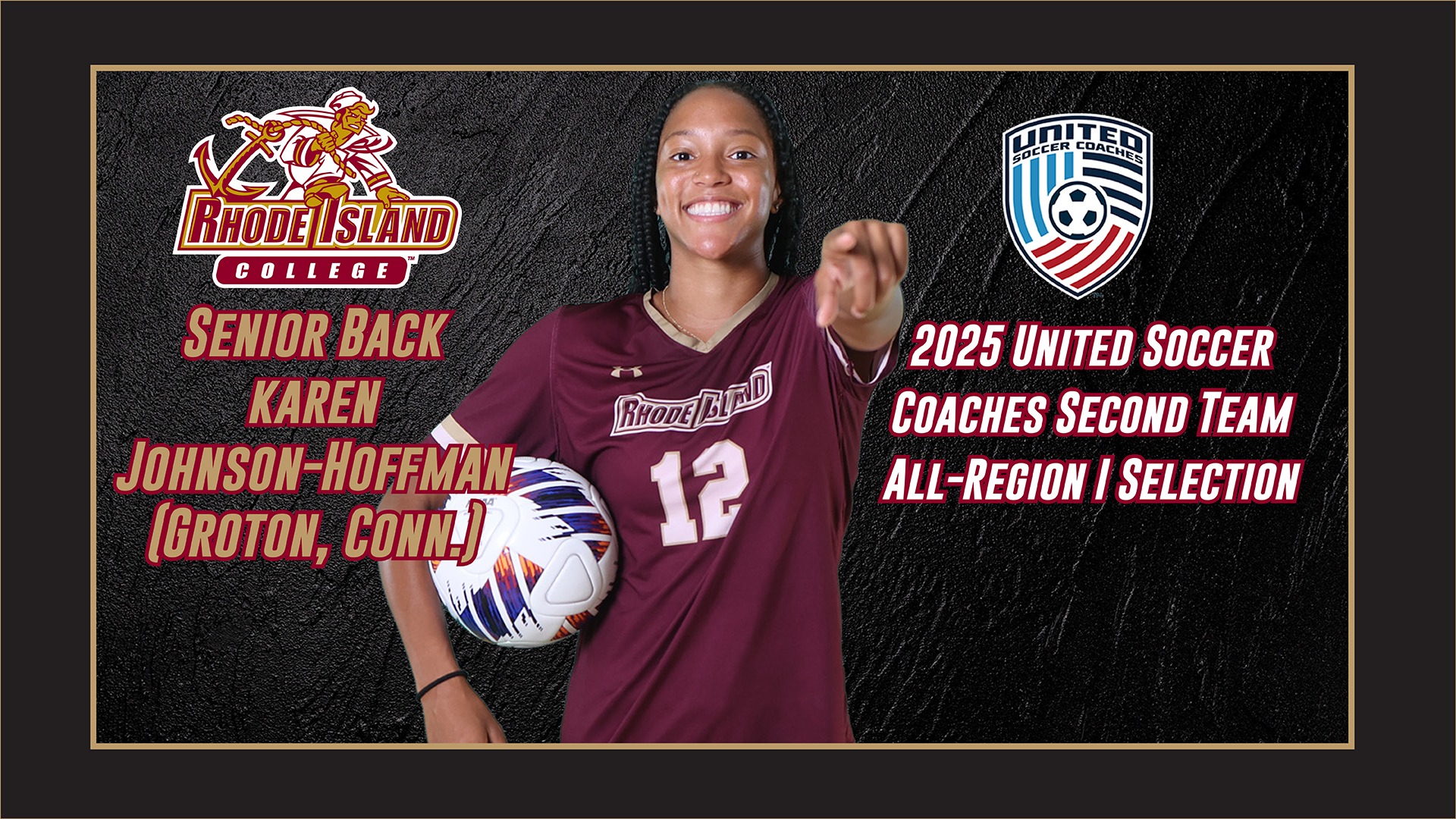 Karen Johnson-Hoffman United Soccer Coaches All-Region Graphic