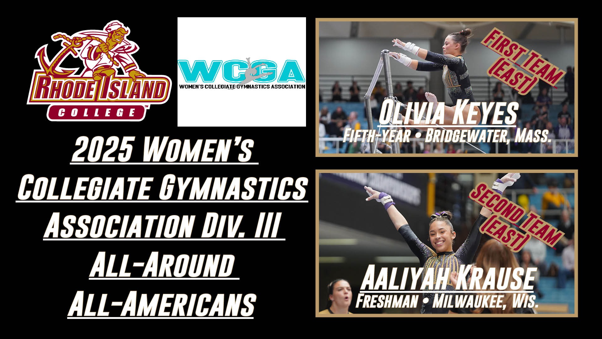 Olivia Keyes and Aaliyah Krause WCGA All-American Graphic