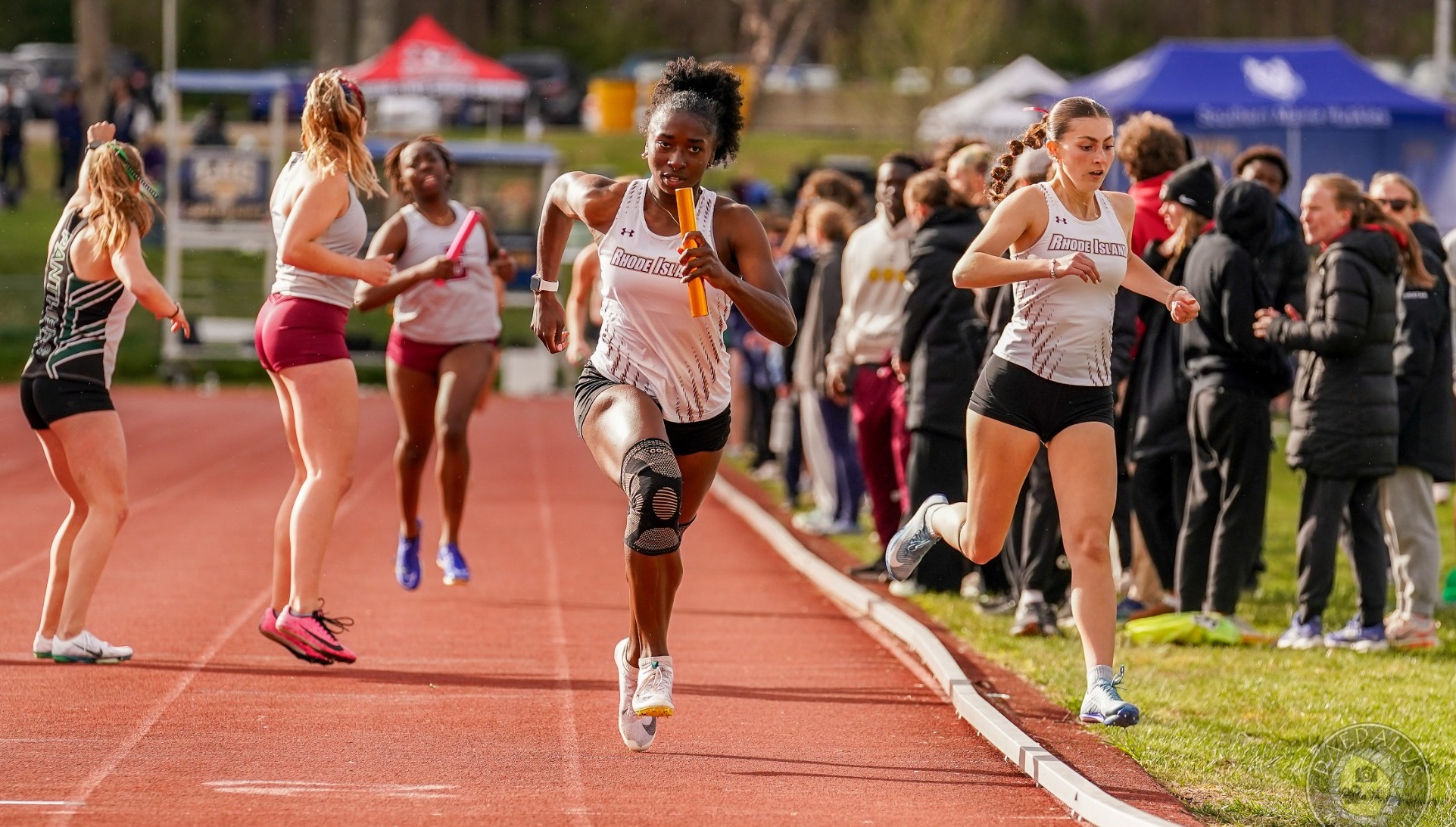 Tayshia Cary in action at the 2025 Little East Championship