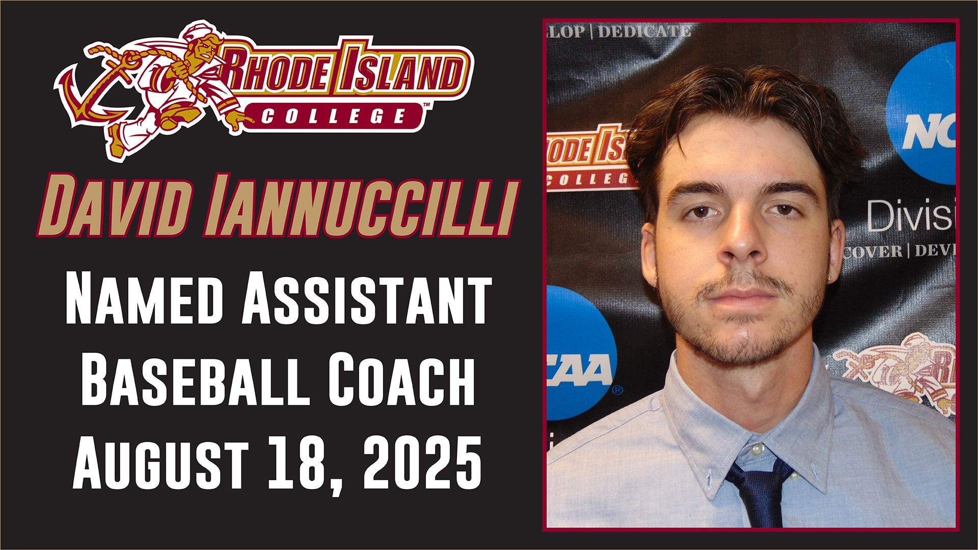David Iannuccilli Assistant Coach Graphic