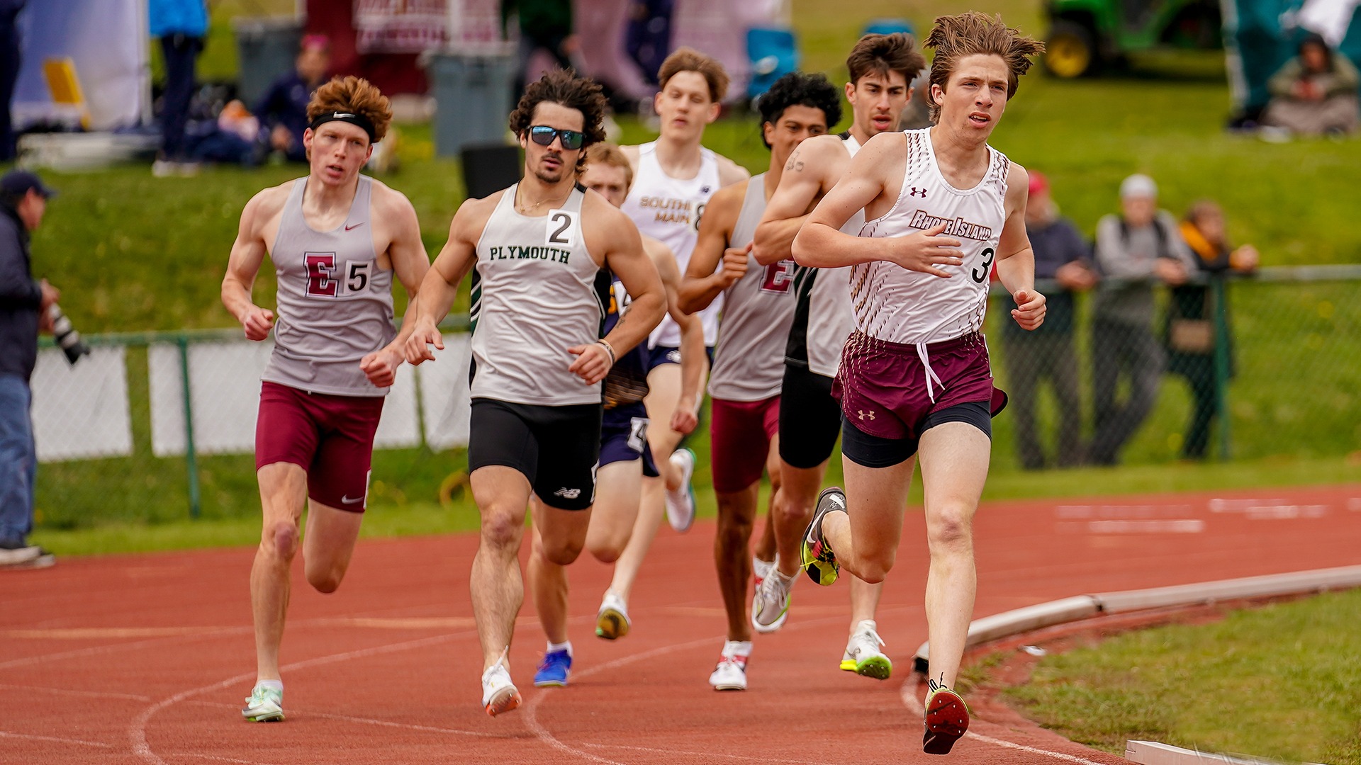Owen Schenck in action during the 2025 Little East Championship