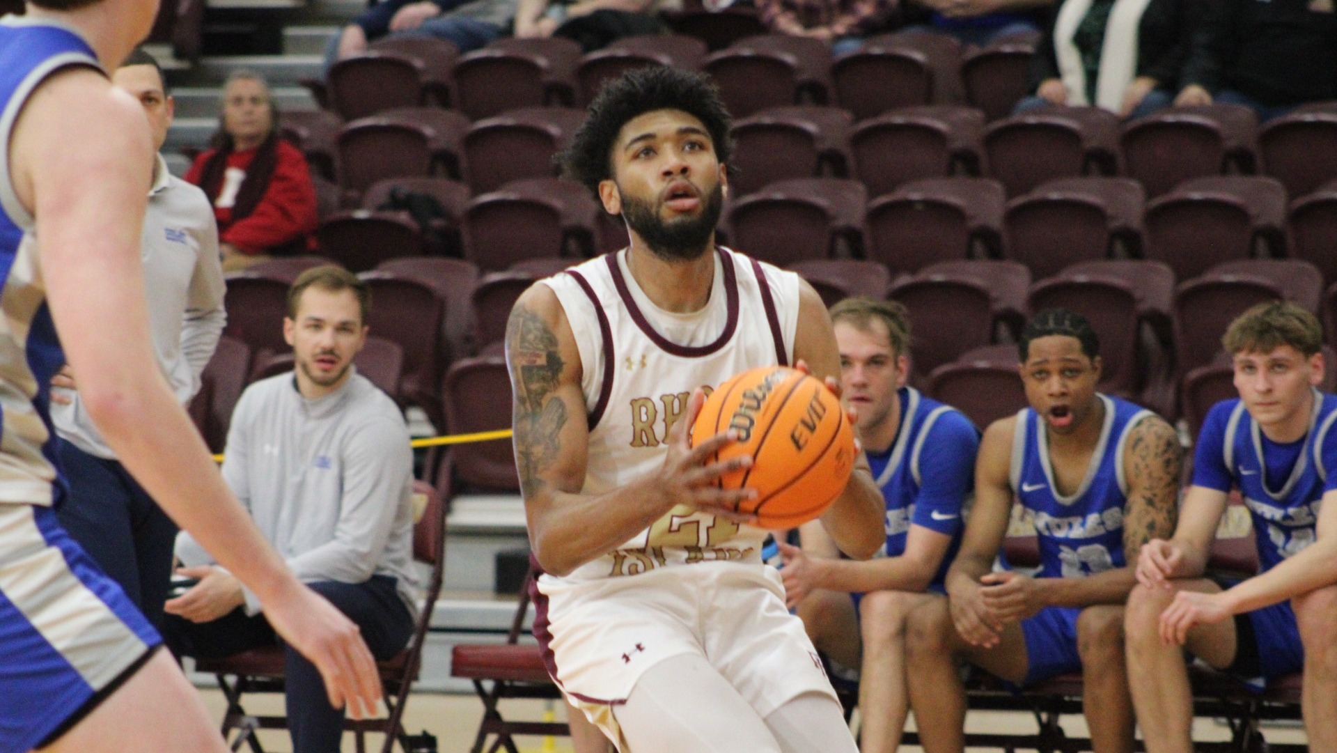 Tyriek Weeks in action during the 2025-26 season