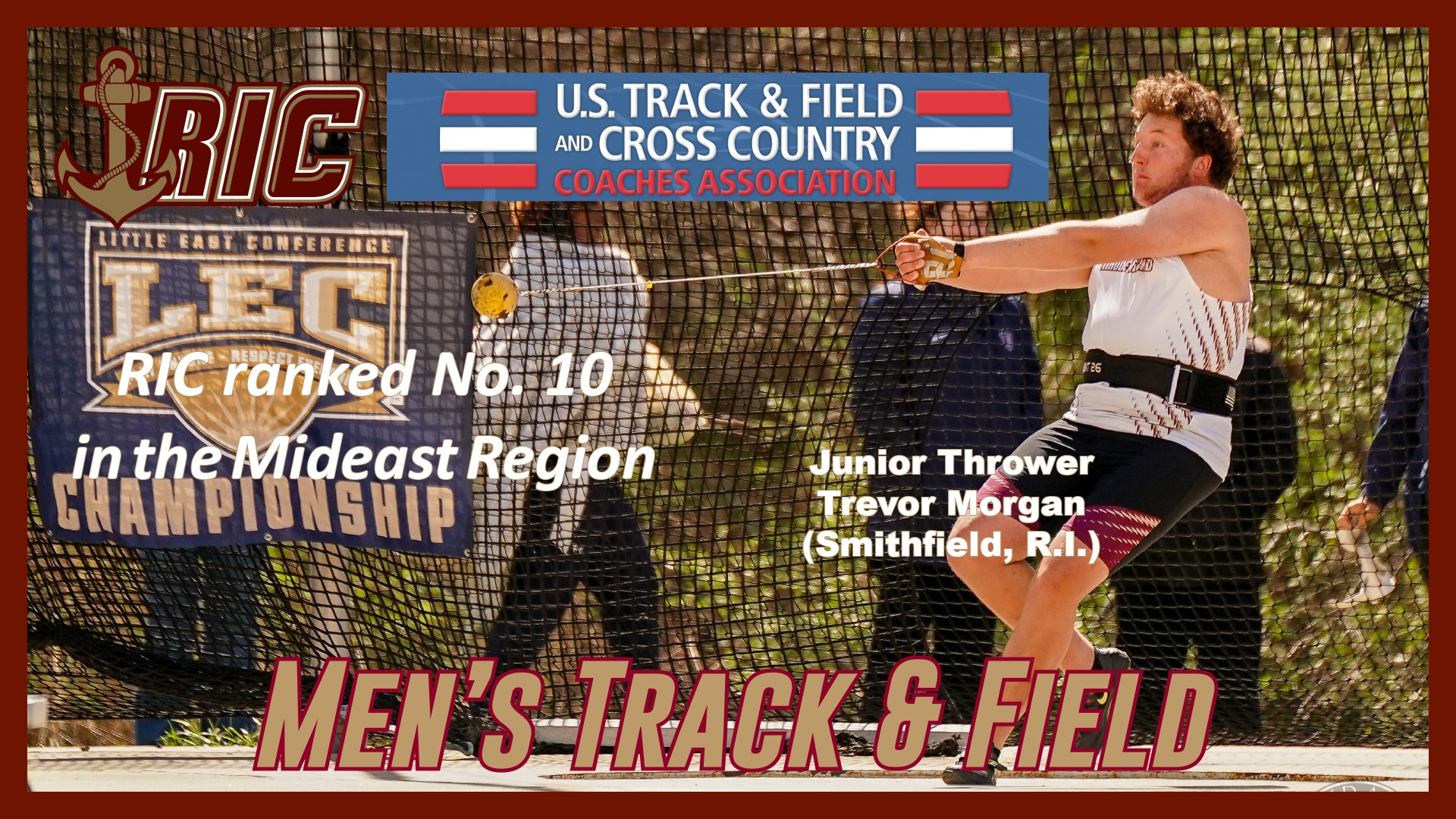 Men's Track and Field USTFCCCA Mideast Region Ranking Graphic
