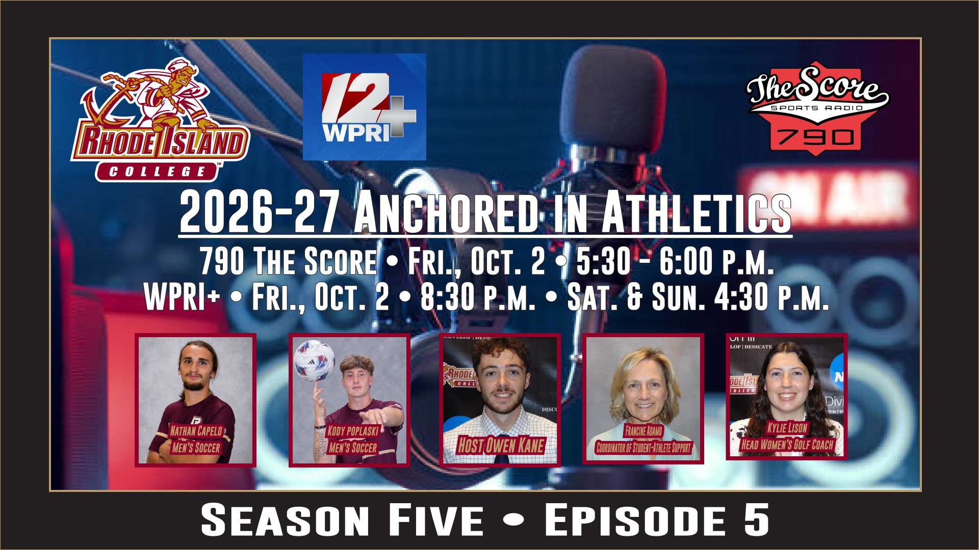 Anchored in Athletics S5E05 promo graphic
