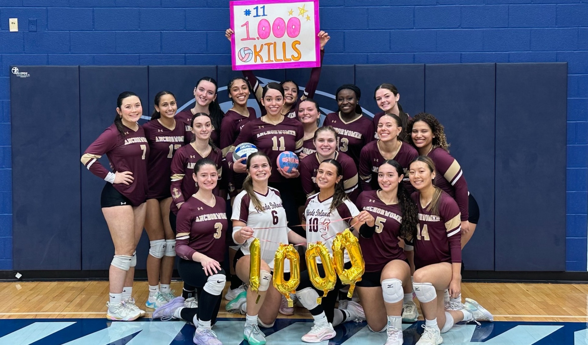 RIC Women's Volleyball Celebrates Sarina Marines 1,000 Career Kills