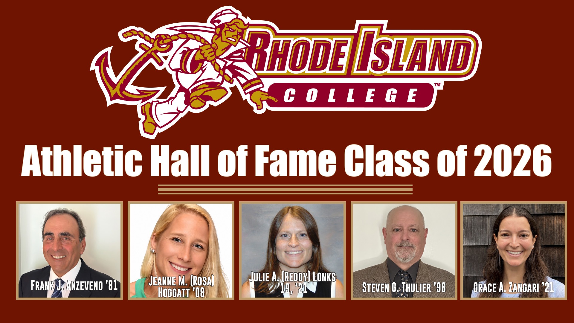 2026 Athletic Hall of Fame Graphic