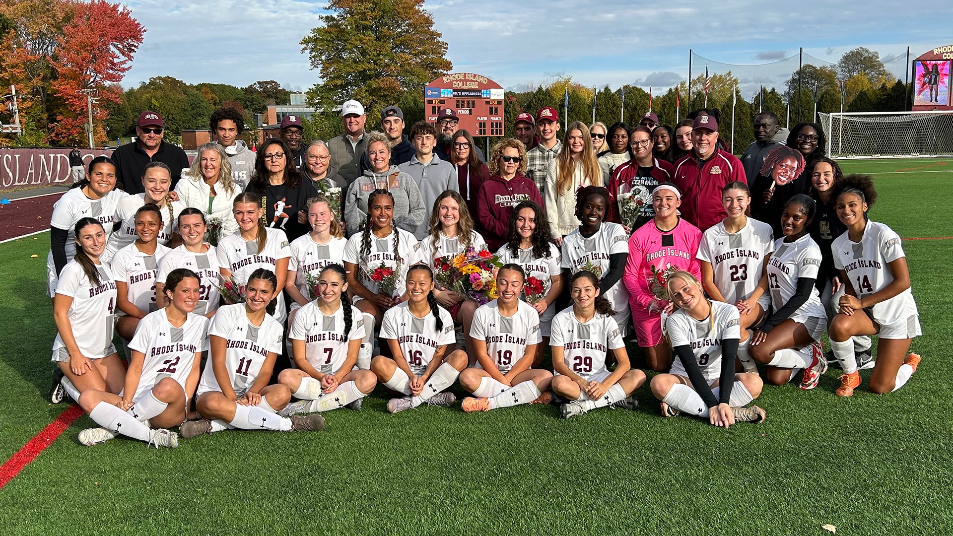 2026 Women's Soccer Senior Day Group Photo