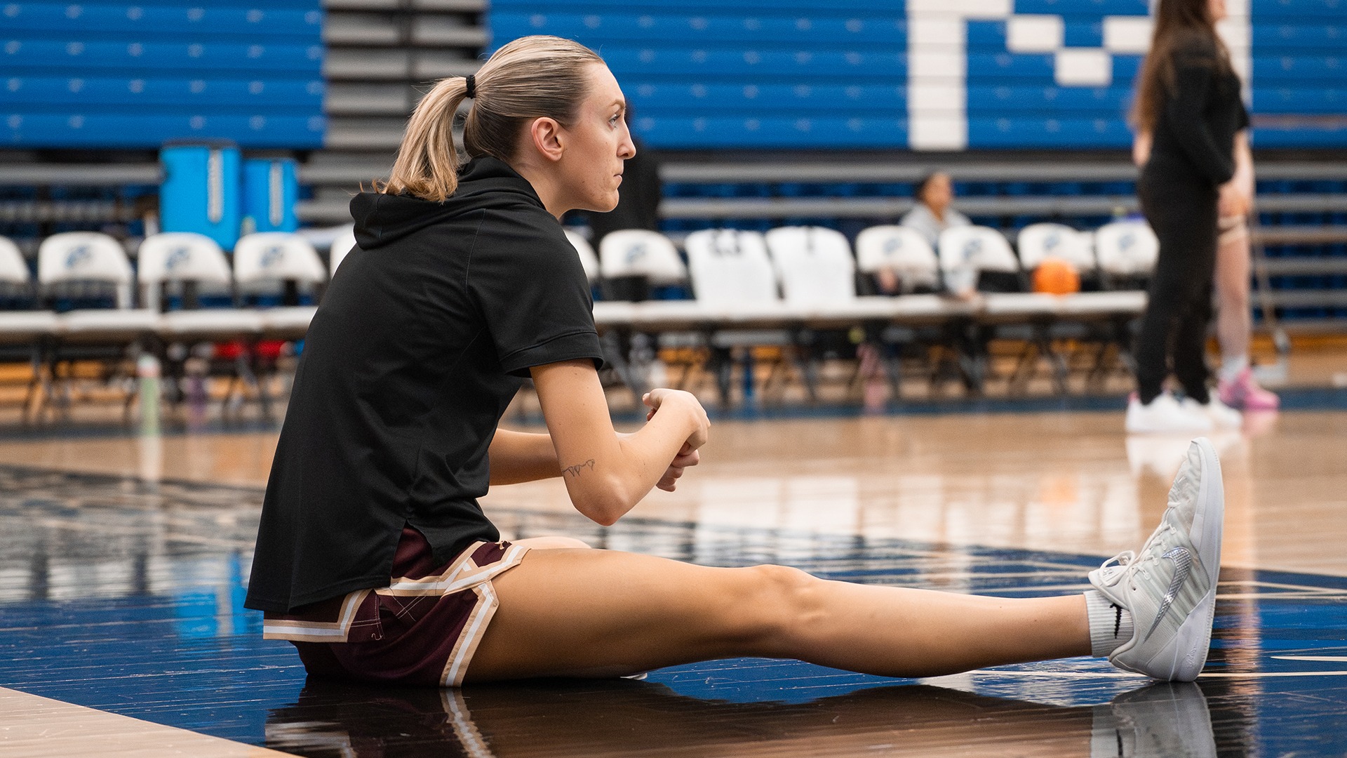 Abby Wager in action during the 2025-26 season